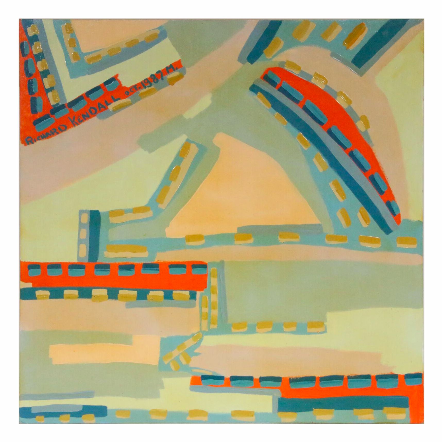 Richard Kendall Abstract Oil Painting Ebth