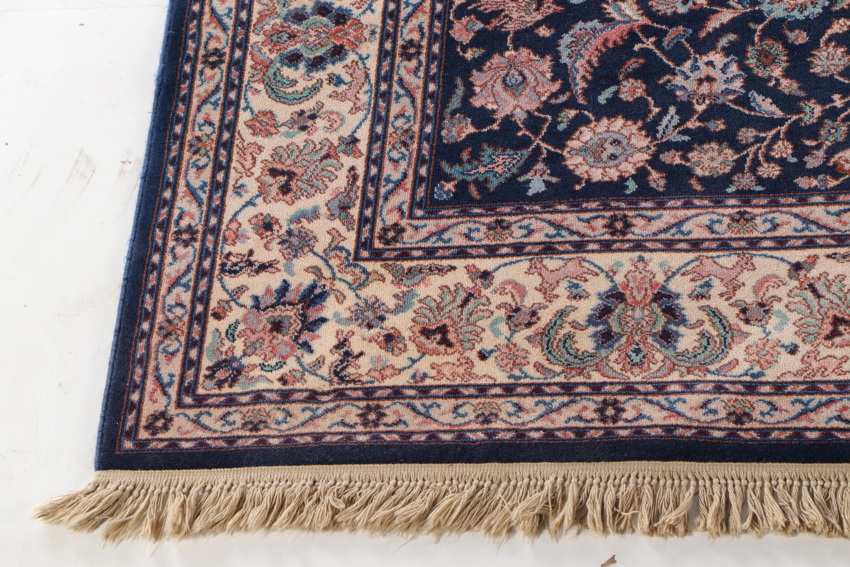 8'6 x 12'9 Machine Made Karastan "Indigo Tabriz" Wool Area Rug EBTH