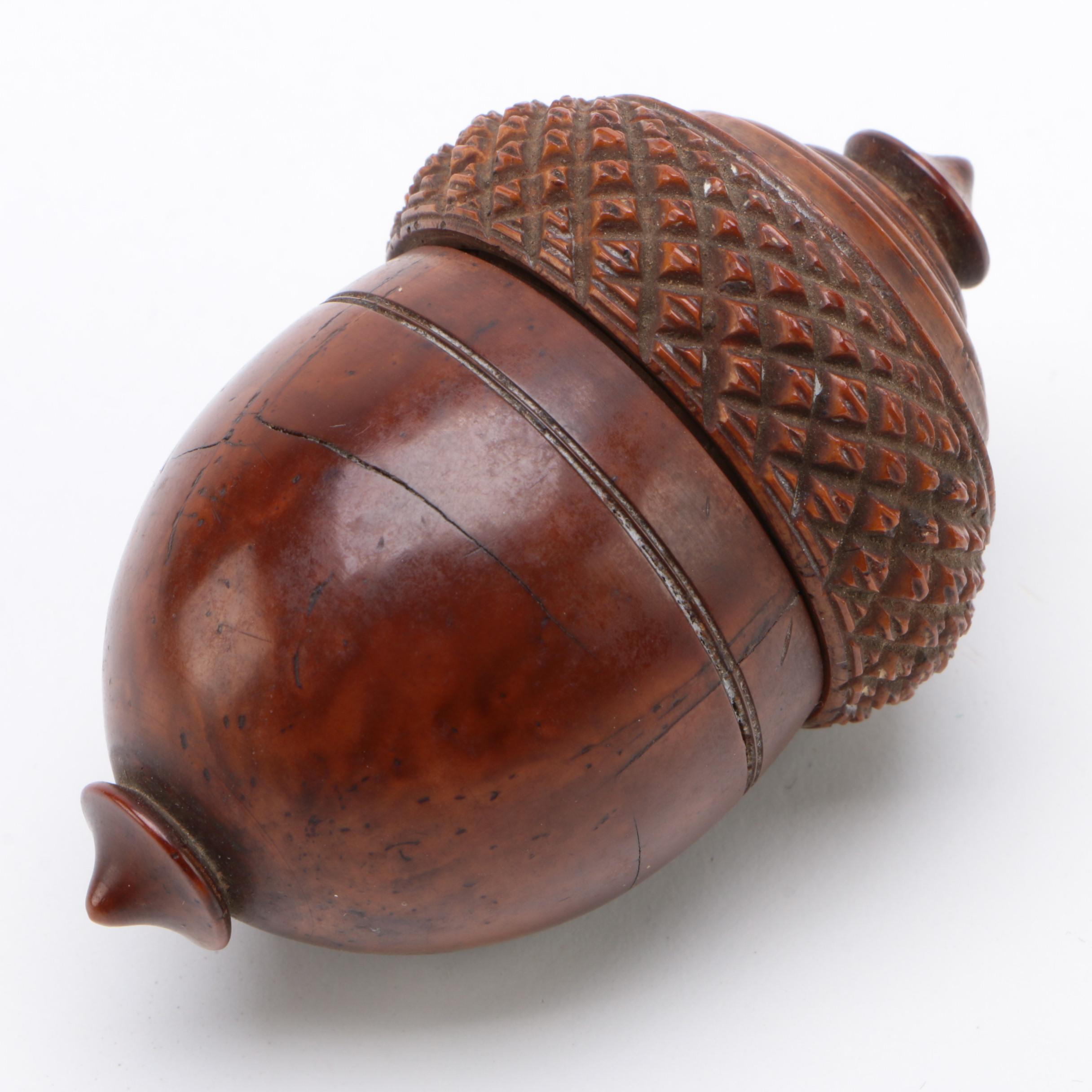A Treen AcornShaped Nutmeg Grater, 19th Century EBTH