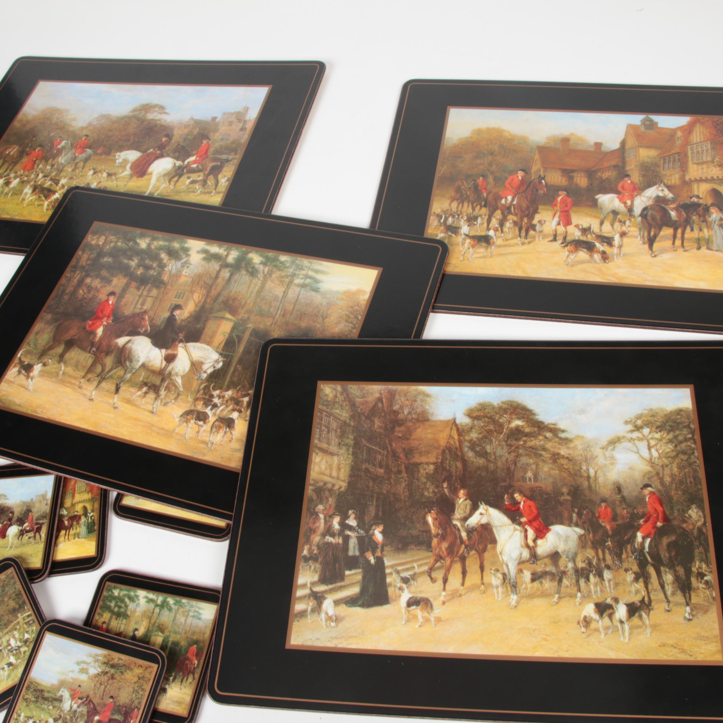 Pimpernel "Tally Ho" English Hunting Scenes Placemats and Coasters