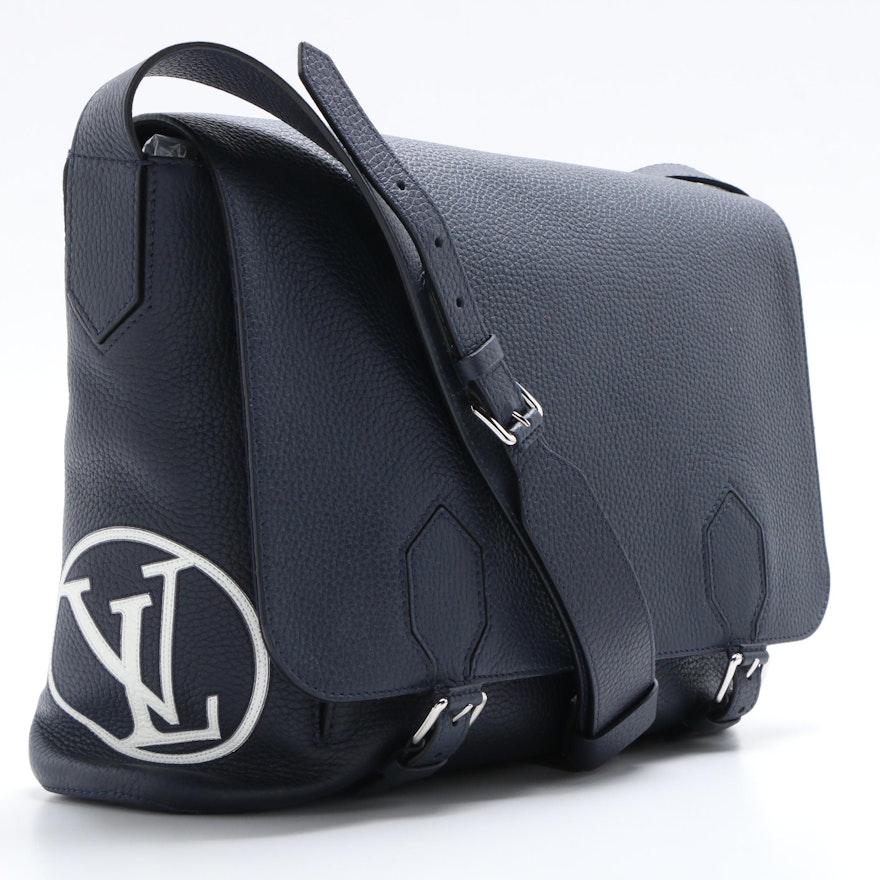 Louis Vuitton Dark Blue Taurillon Leather East Side Messenger Bag | EBTH