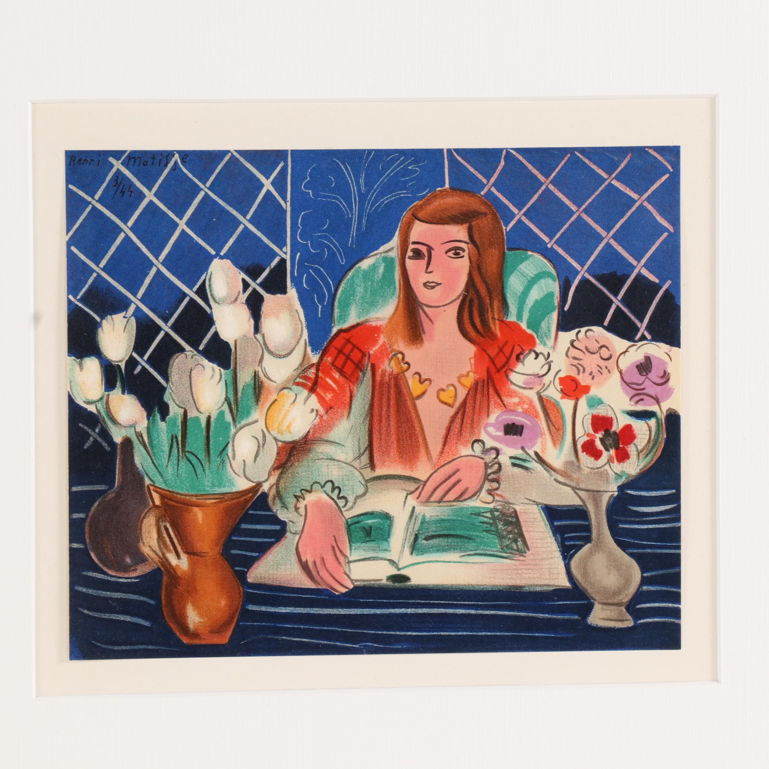 Color Lithograph after Henri Matisse 