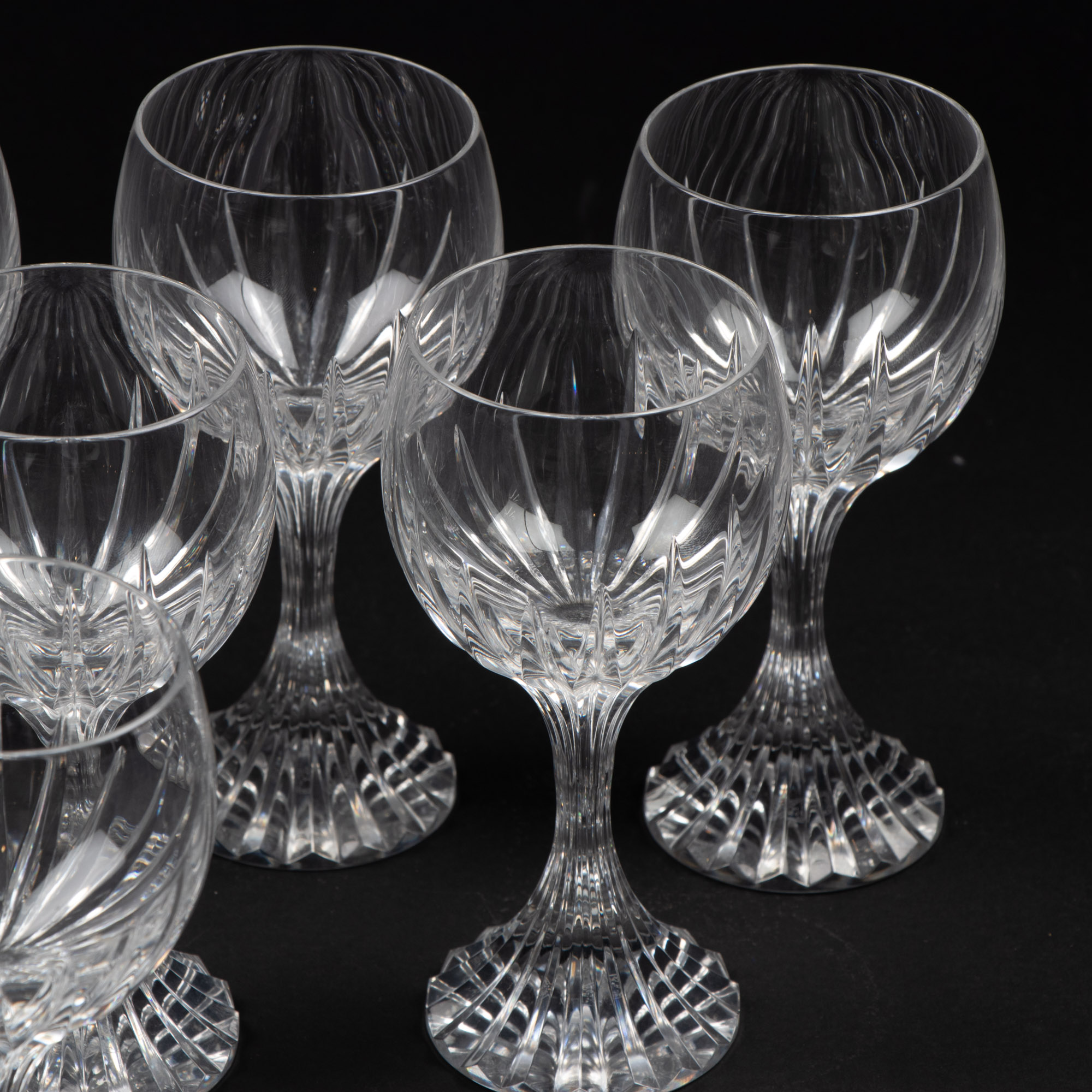 Baccarat Crystal "Massena" Claret Wine Glasses EBTH