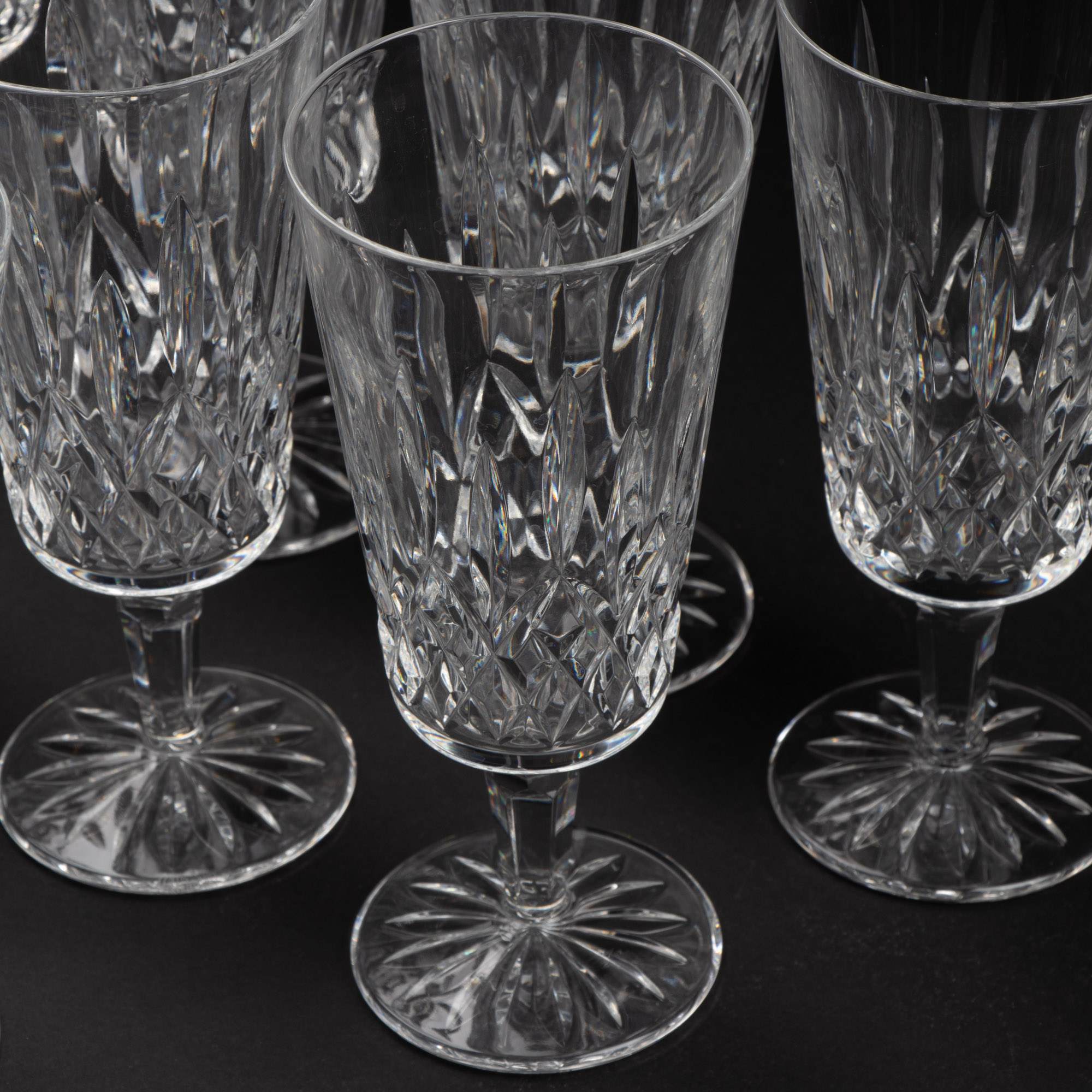 Waterford Crystal "Lismore" Tall Iced Tea Glasses EBTH