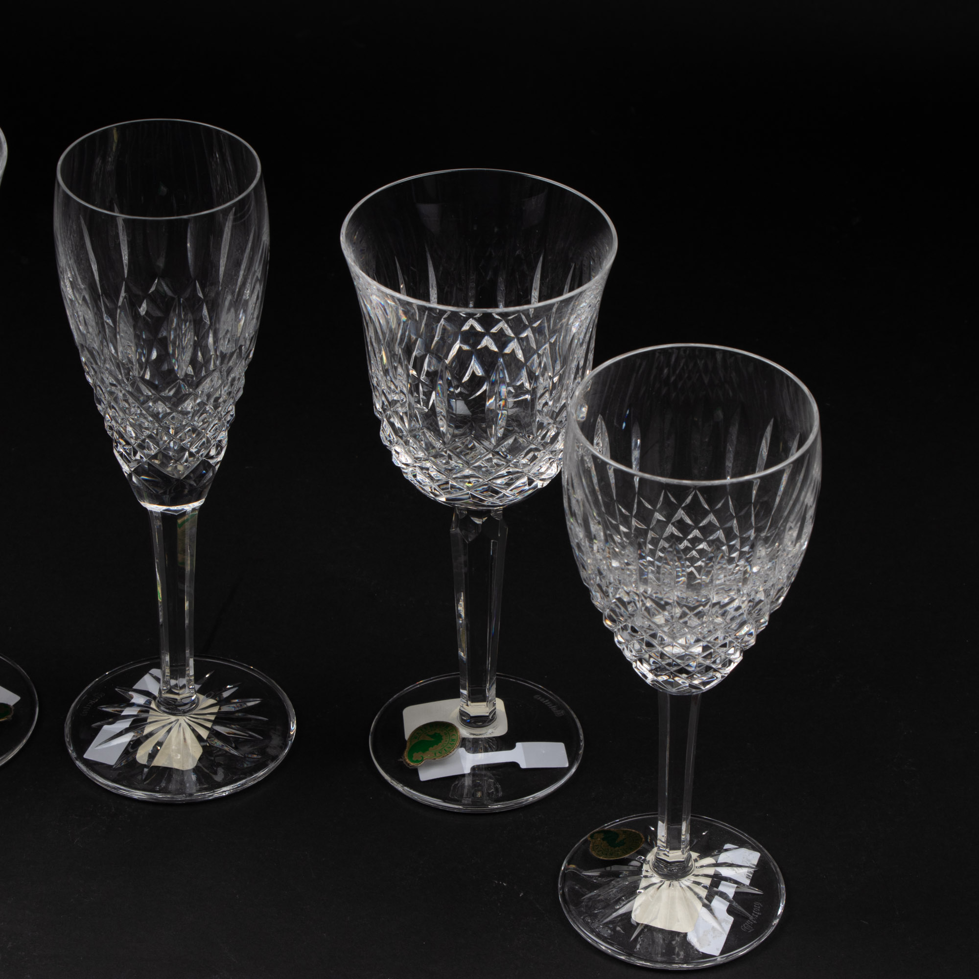 Waterford Crystal "Castlemaine", "Kelsey" and "Baltray" Stemware EBTH