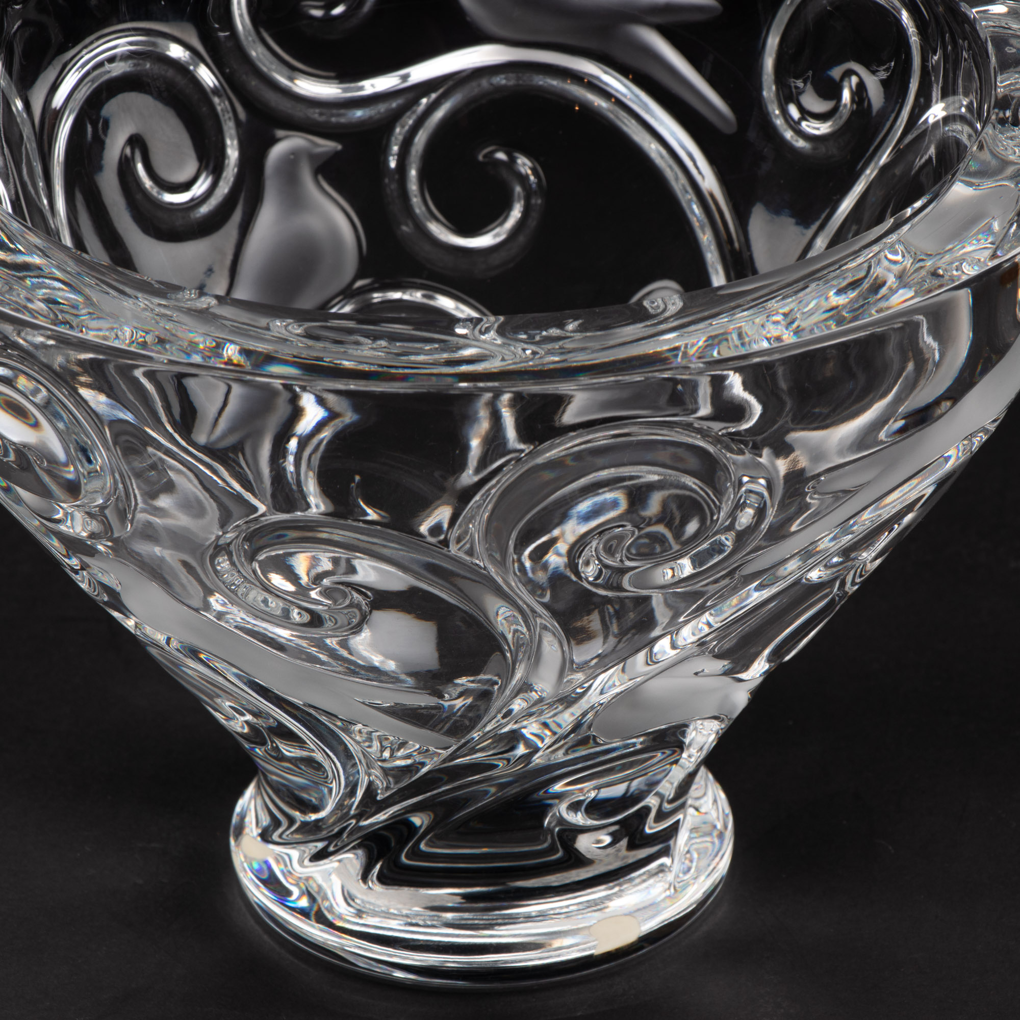 Lalique Crystal "Verone" Footed Bowl EBTH