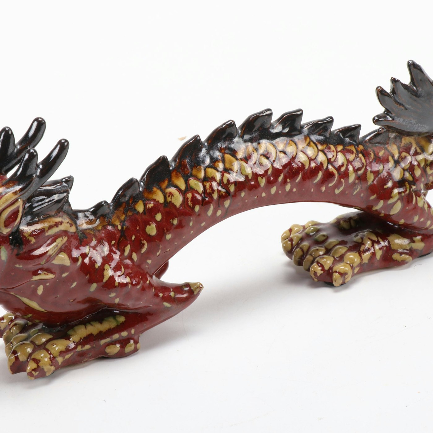 Chinese Ceramic Dragon Figurine, 20th Century | EBTH