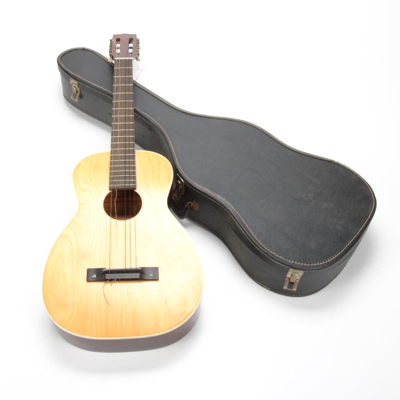 Harmony Company Six String Acoustic Guitar with Travel Case, Mid20th