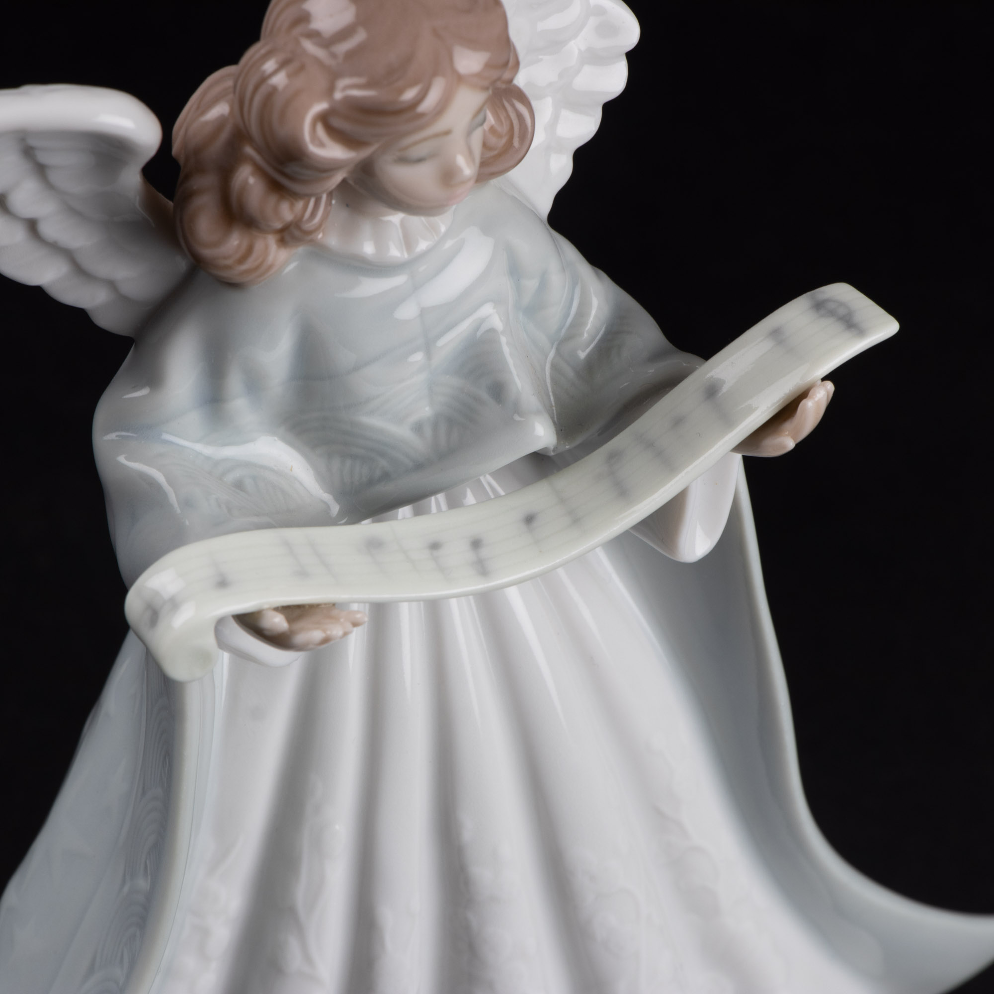 Lladró "Angel Navidad Cantante" Porcelain Tree Topper Figurine, 1990 EBTH