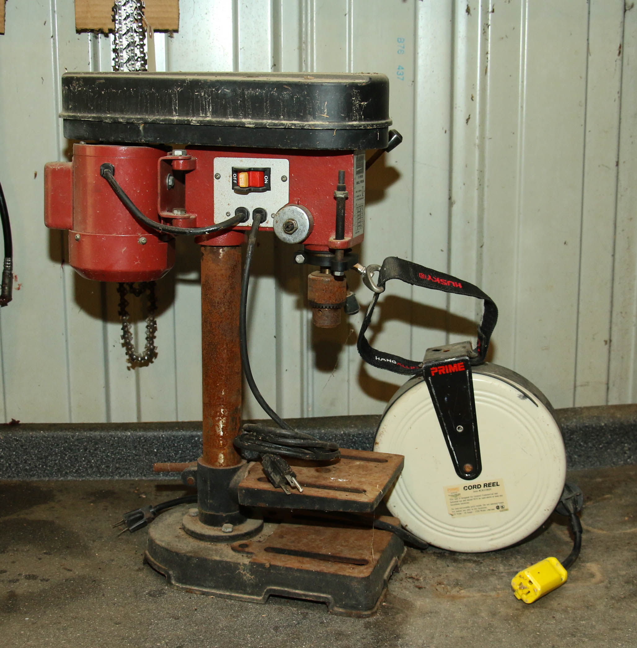 Northern Industrial Tools 5Speed Drill Press and Husky Reel Extension