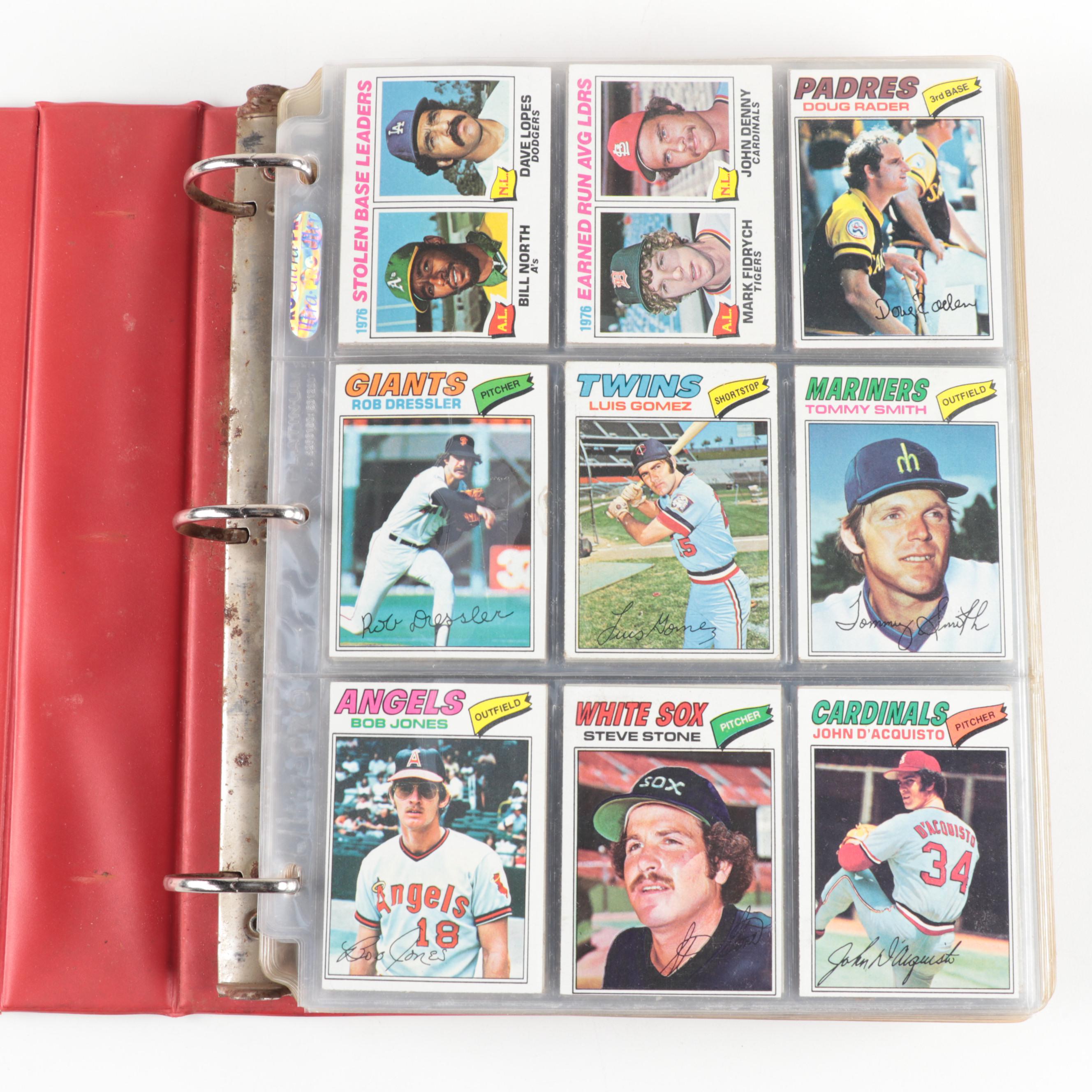 1977 Topps Baseball Starter Set in Vinyl Binder EBTH