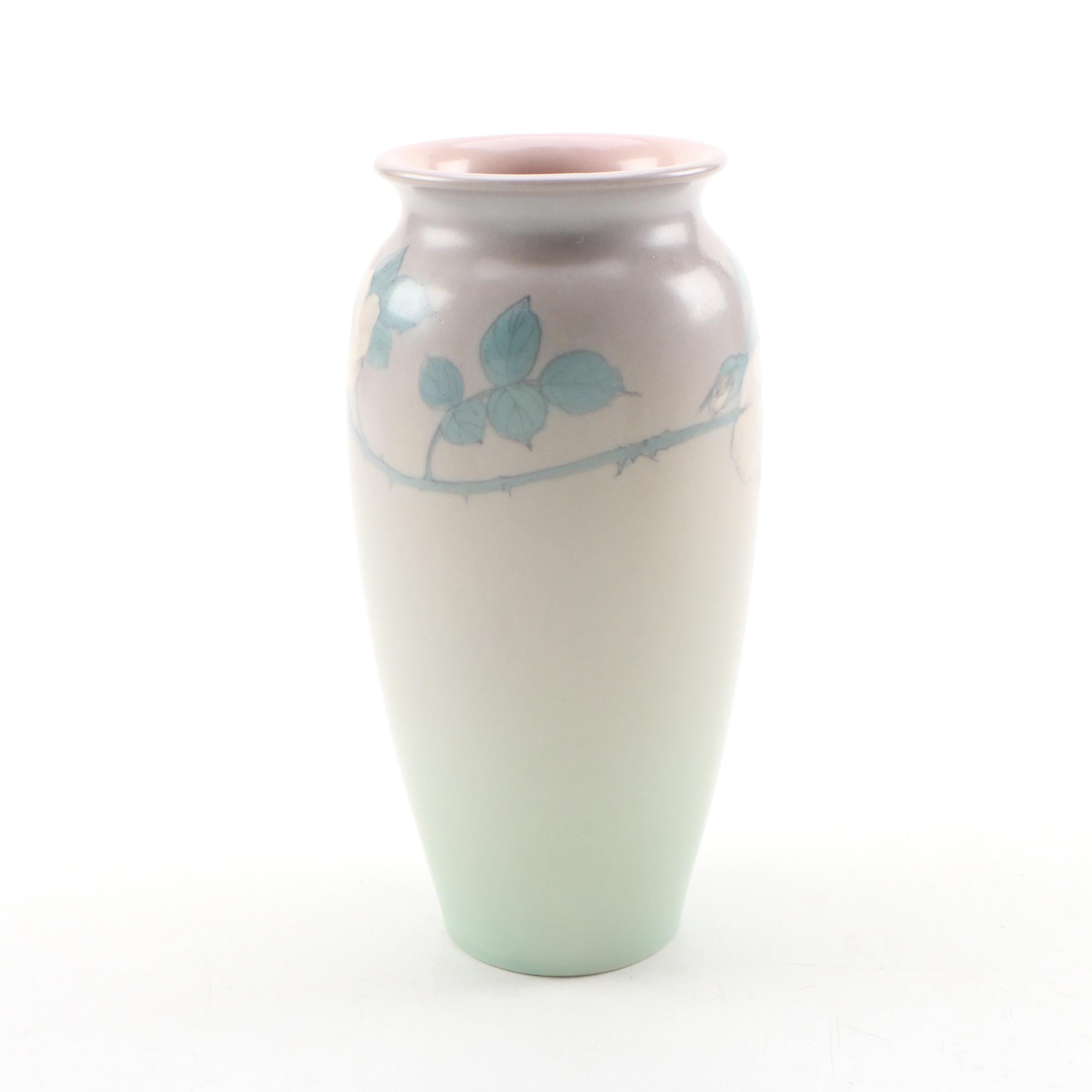 Edward Diers Rookwood Pottery Vellum Glaze Vase, 1927 EBTH