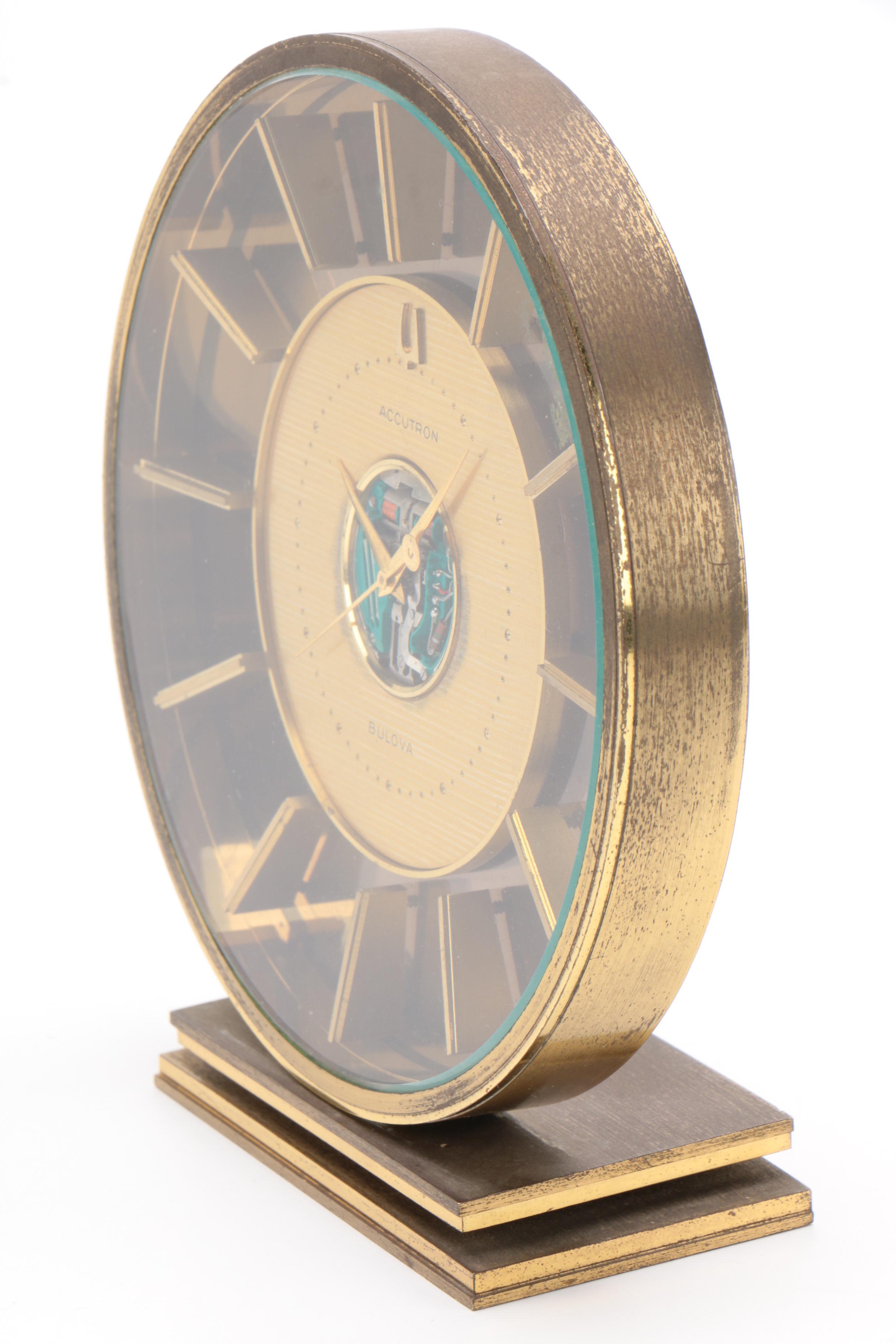 Accutron Bulova Spaceview Desk Clock EBTH