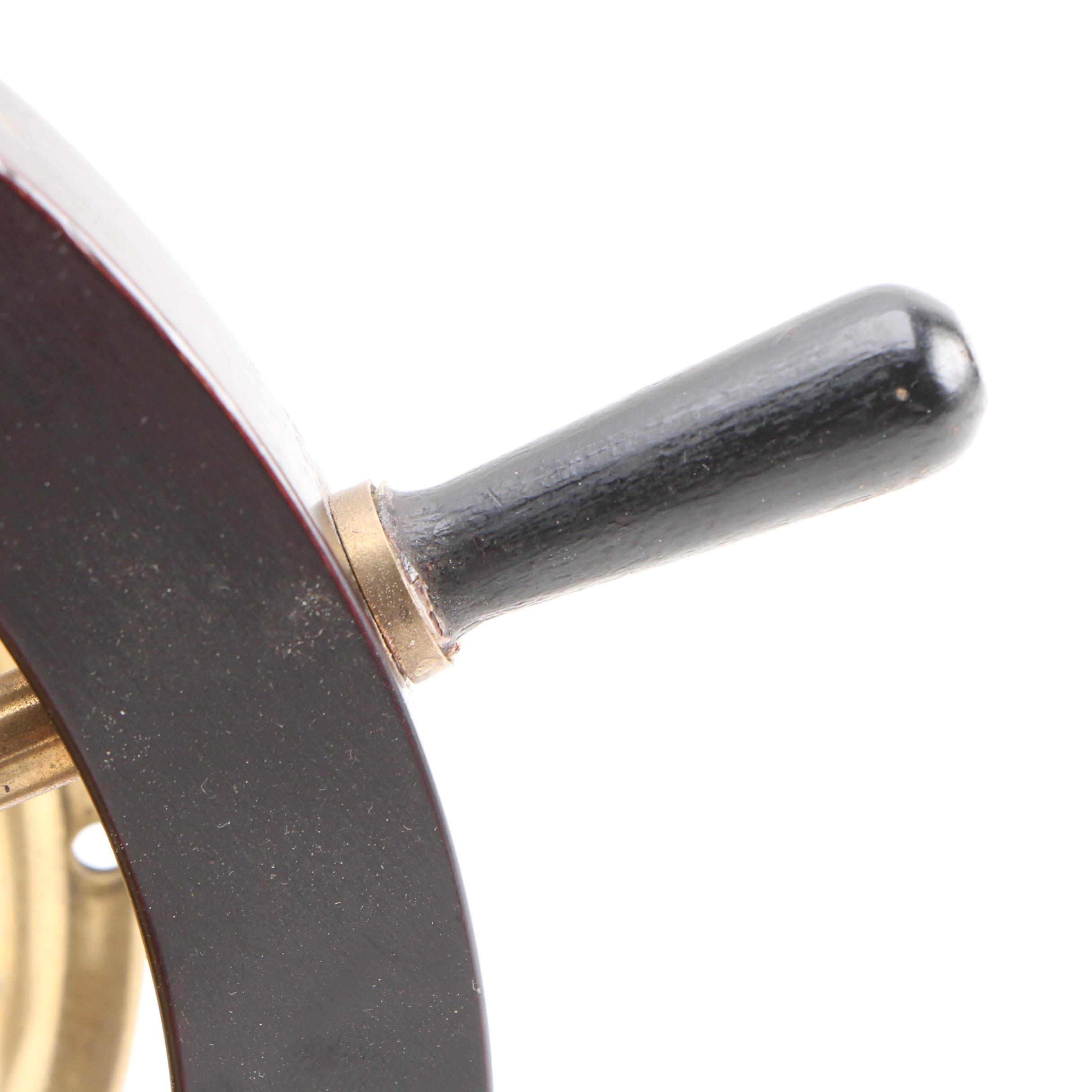 Schatz Royal Mariner Brass 8 Bell Ships Wheel Clock, Mid 20th Century EBTH