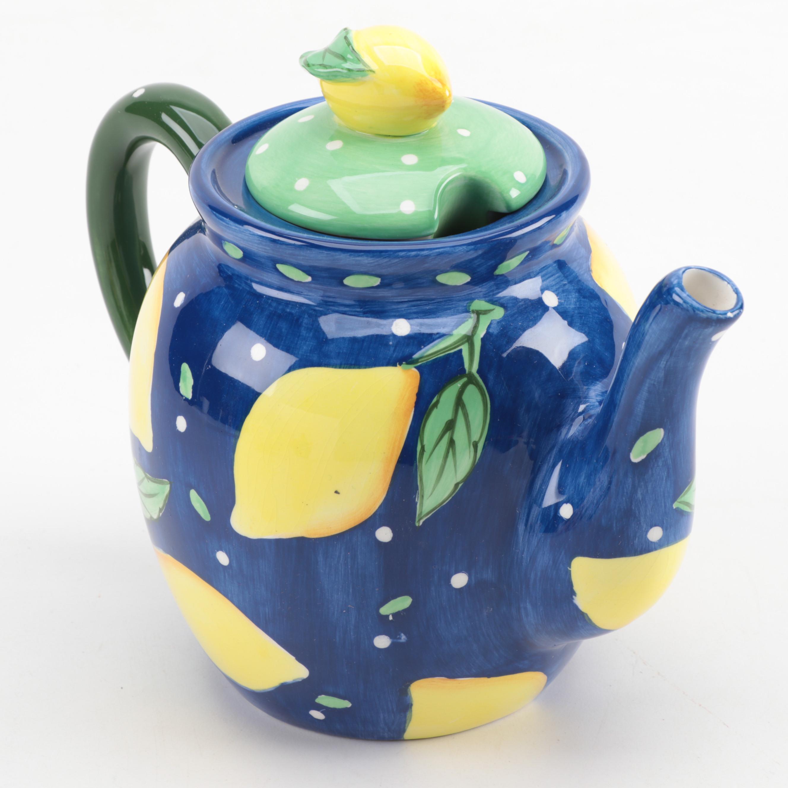 Bella Casa and California Pantry Ceramic Teapots with ...