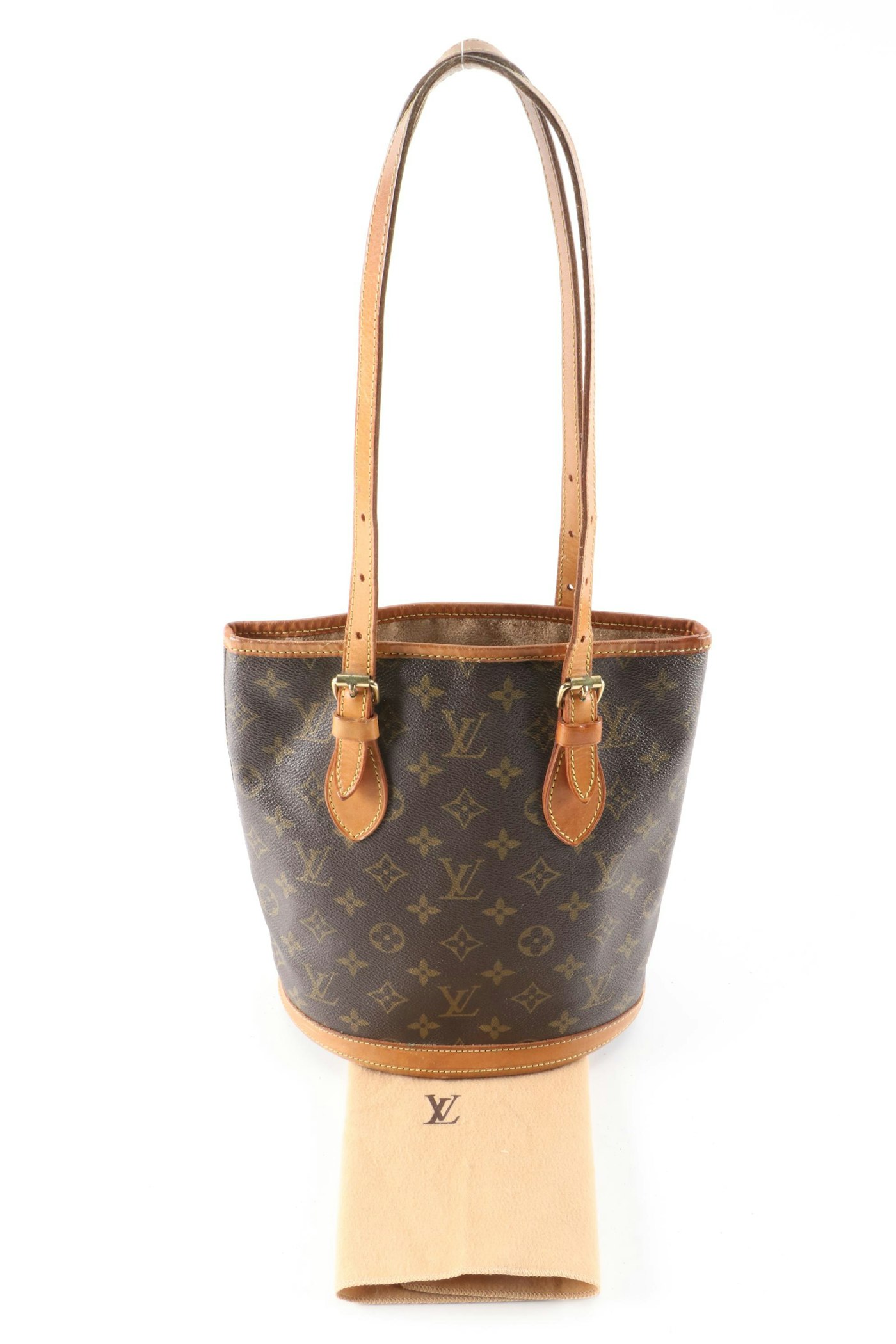 Louis Vuitton Bucket Bag in Monogram Canvas and Vachetta Leather | EBTH