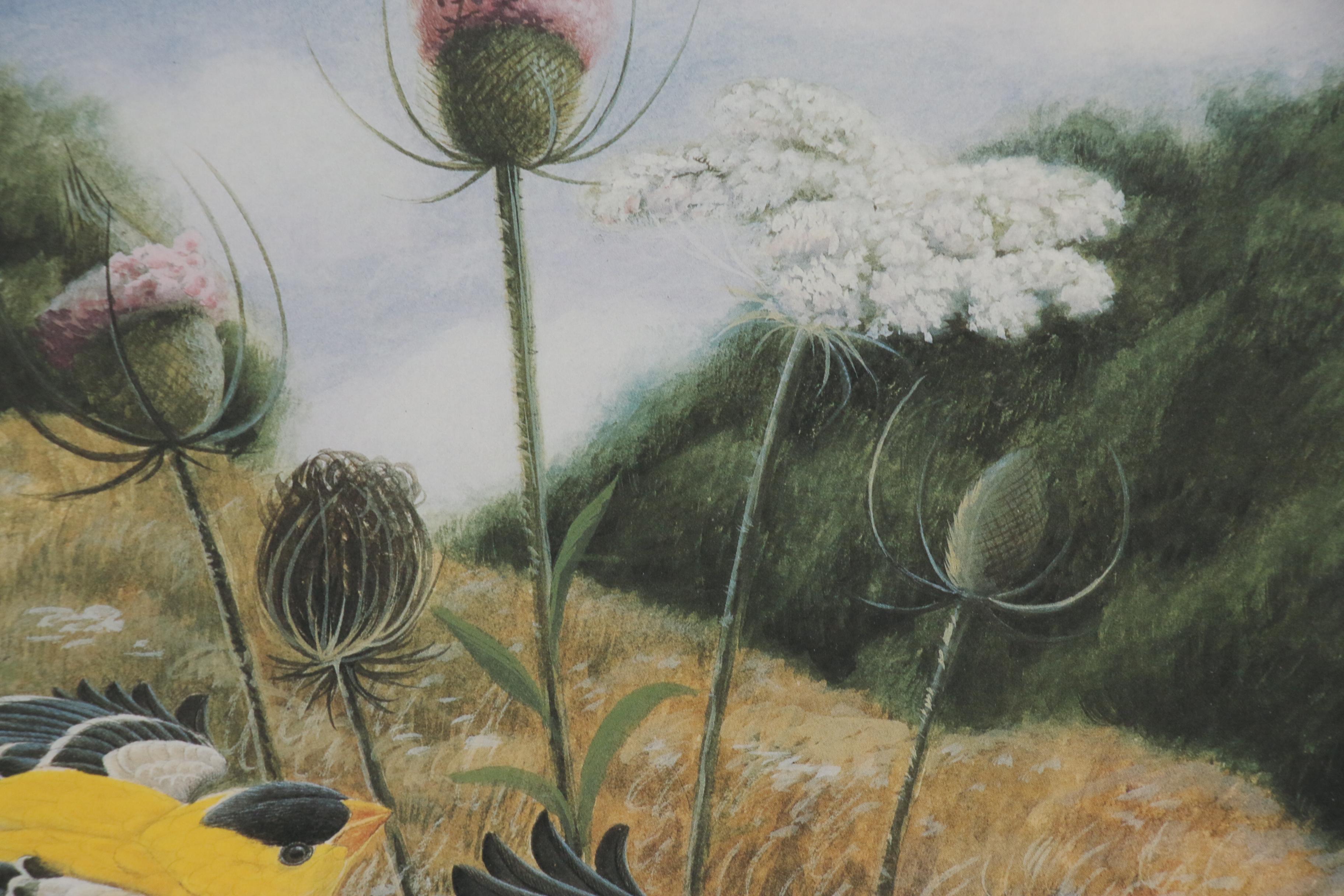 John Ruthven Offset Lithograph "Goldfinch" EBTH