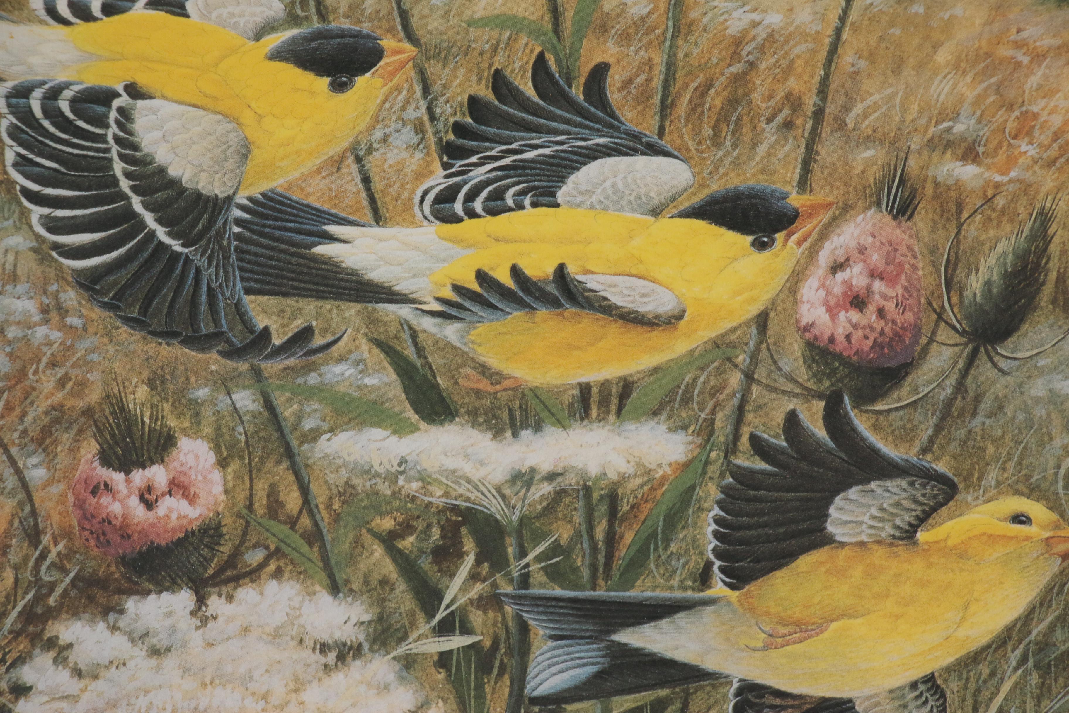 John Ruthven Offset Lithograph "Goldfinch" EBTH