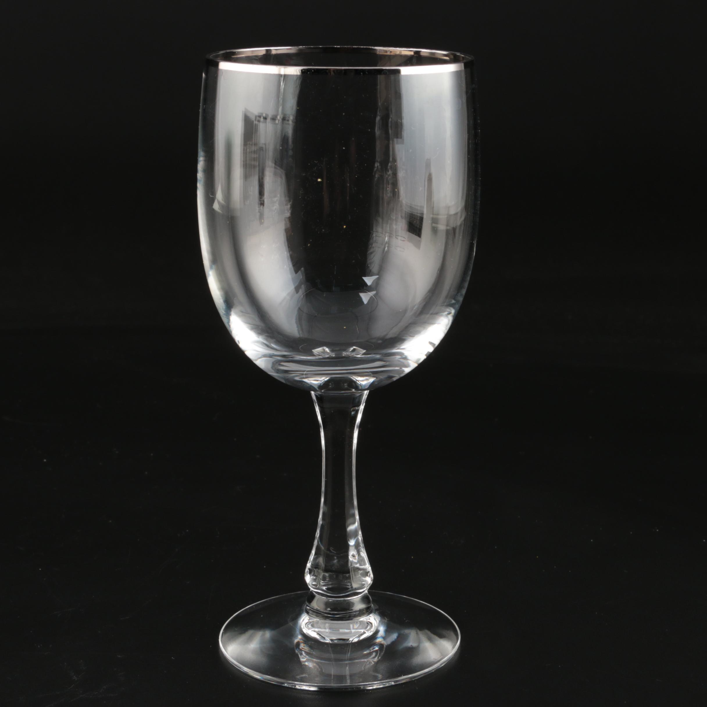 Noritake "Palais Platinum" Crystal Stemware EBTH