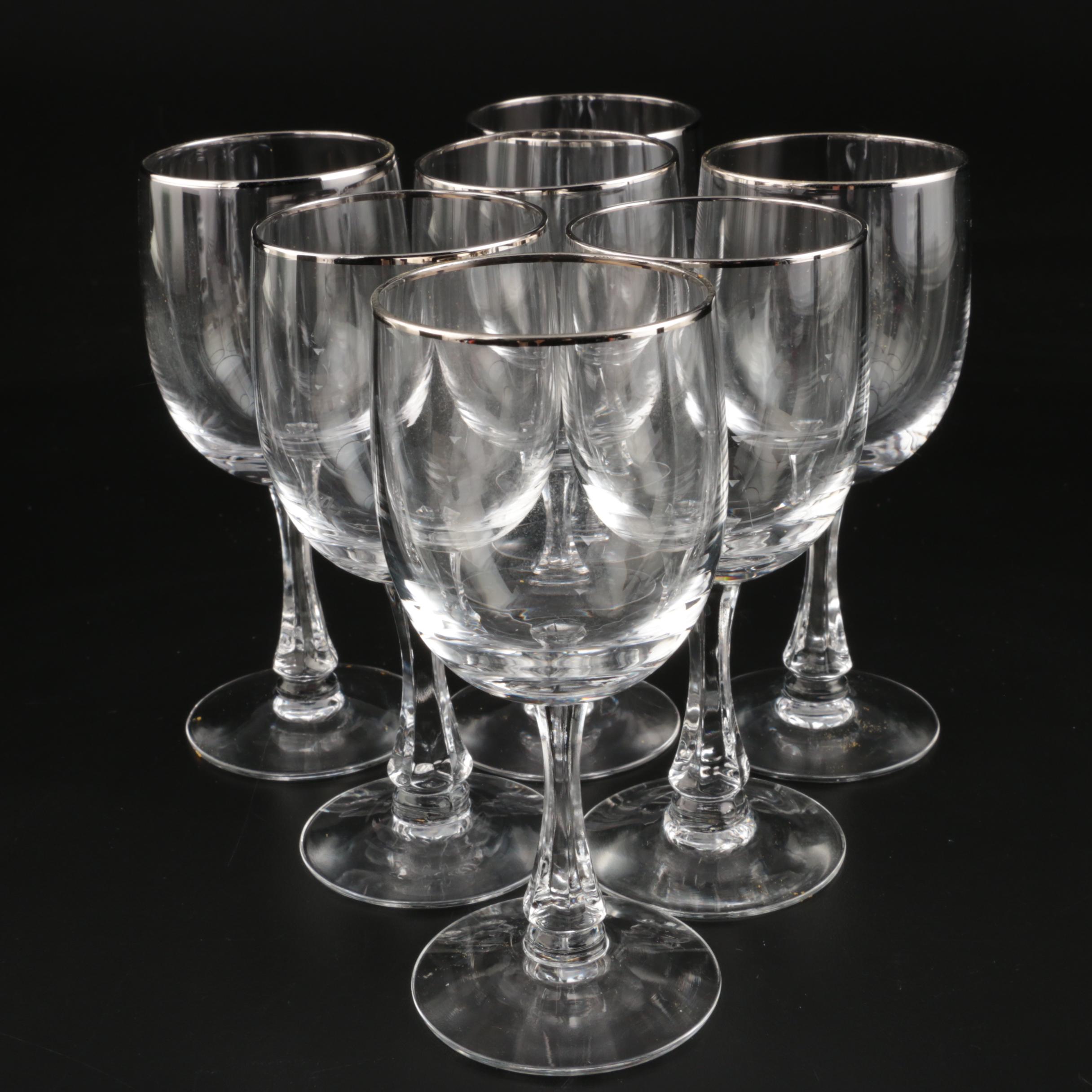 Noritake "Palais Platinum" Crystal Stemware EBTH
