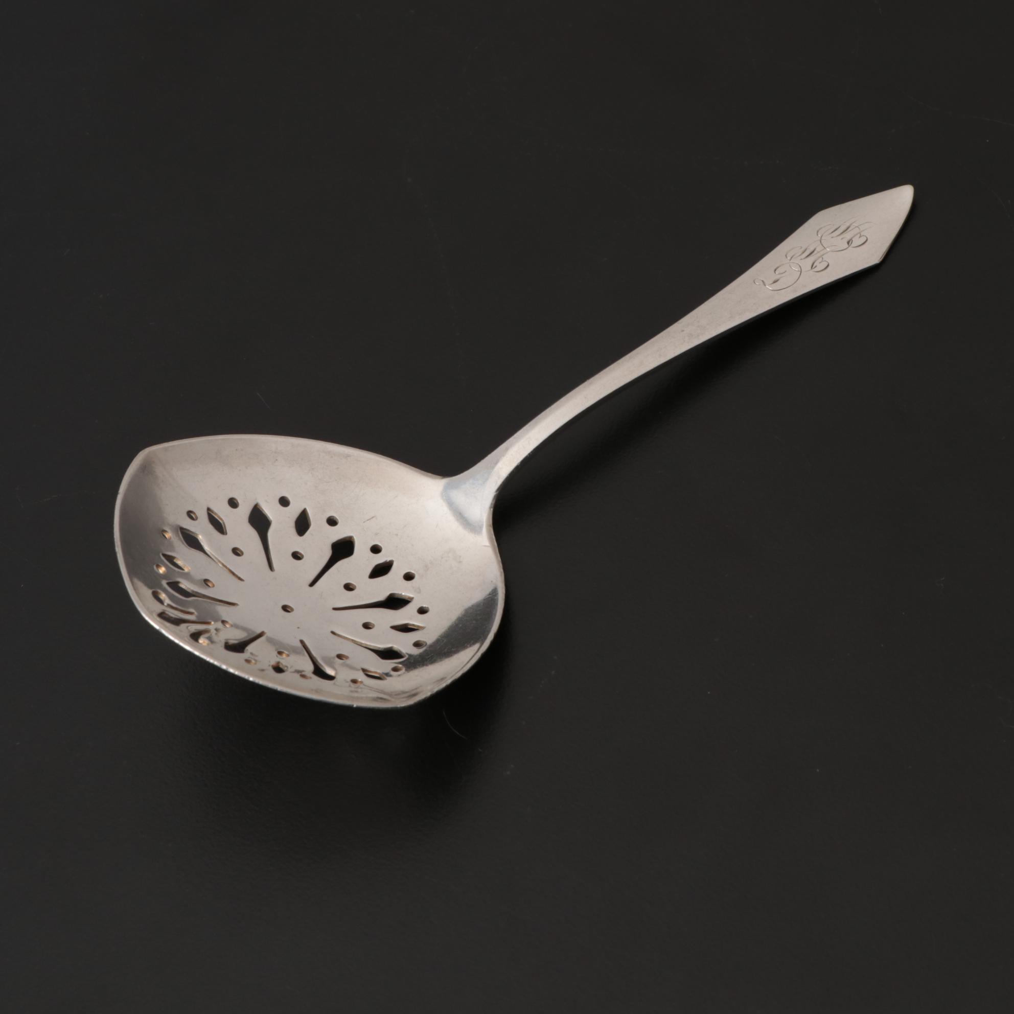 Pair of Durgin "Chatham" Sterling Silver Bonbon Spoons, Early 20th