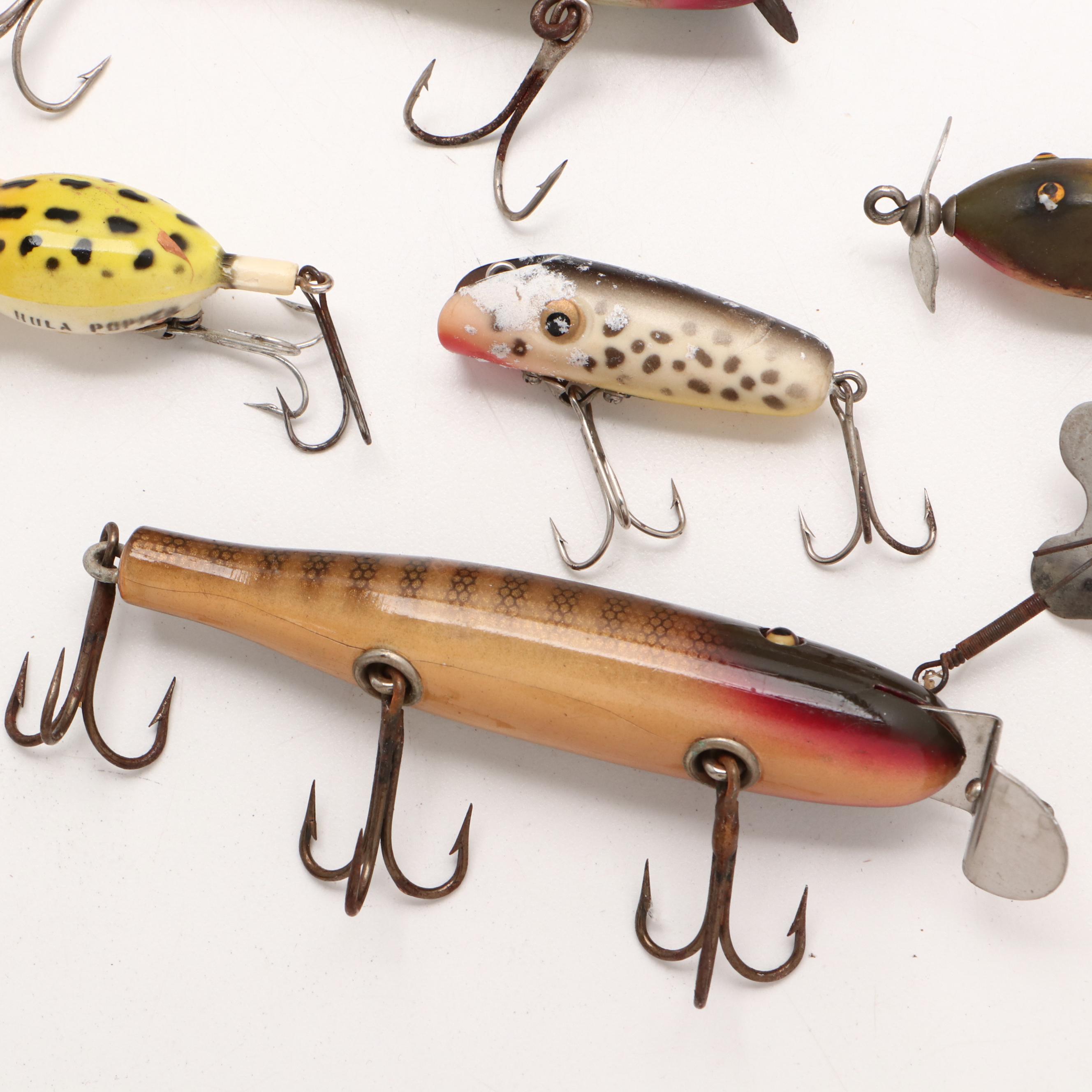 My Buddy Fishing Tackle Storage Box with Assorted Lures, Mid20th