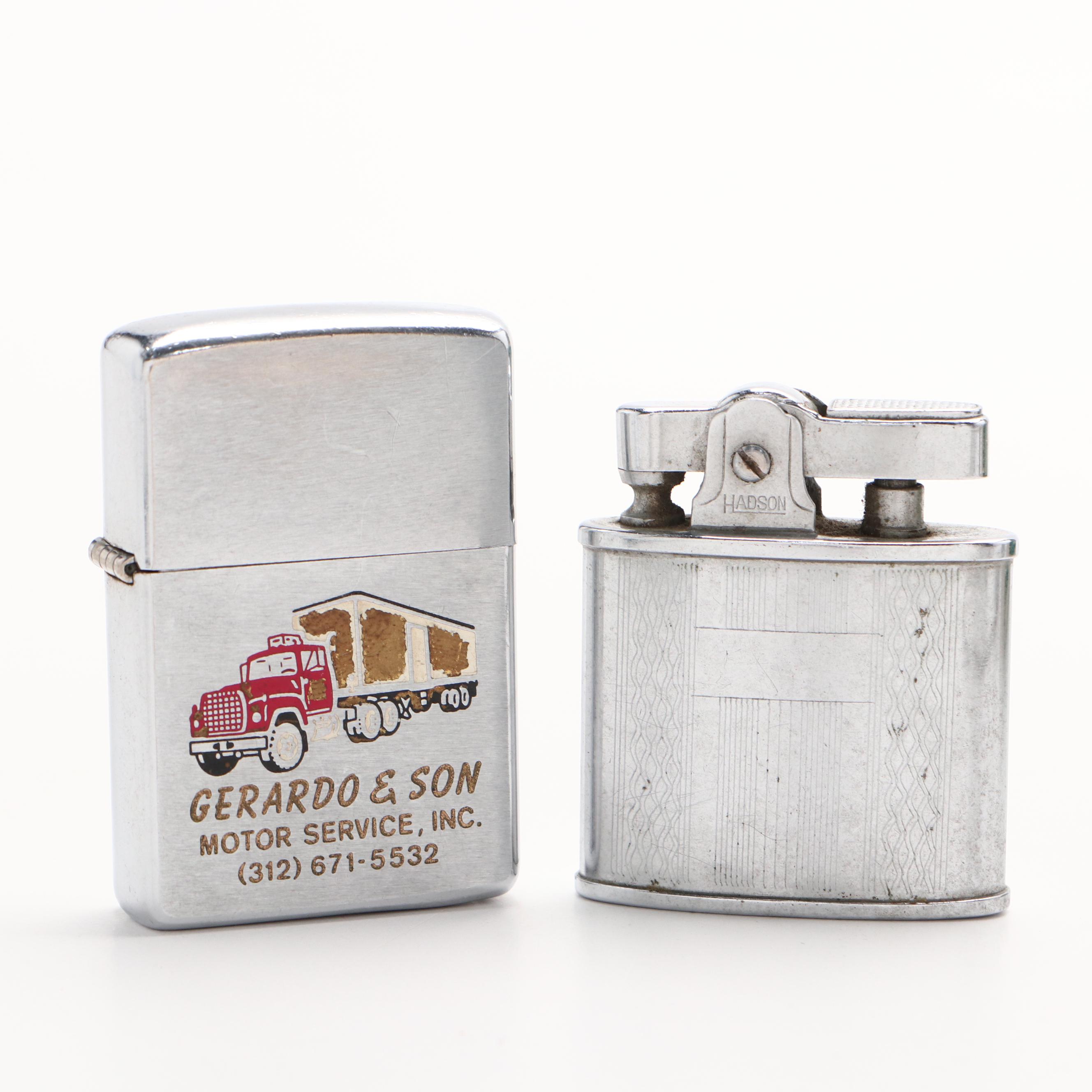 Kool Metal Cigarette Counter Display, Ashtray, with Lighters, Mid20th