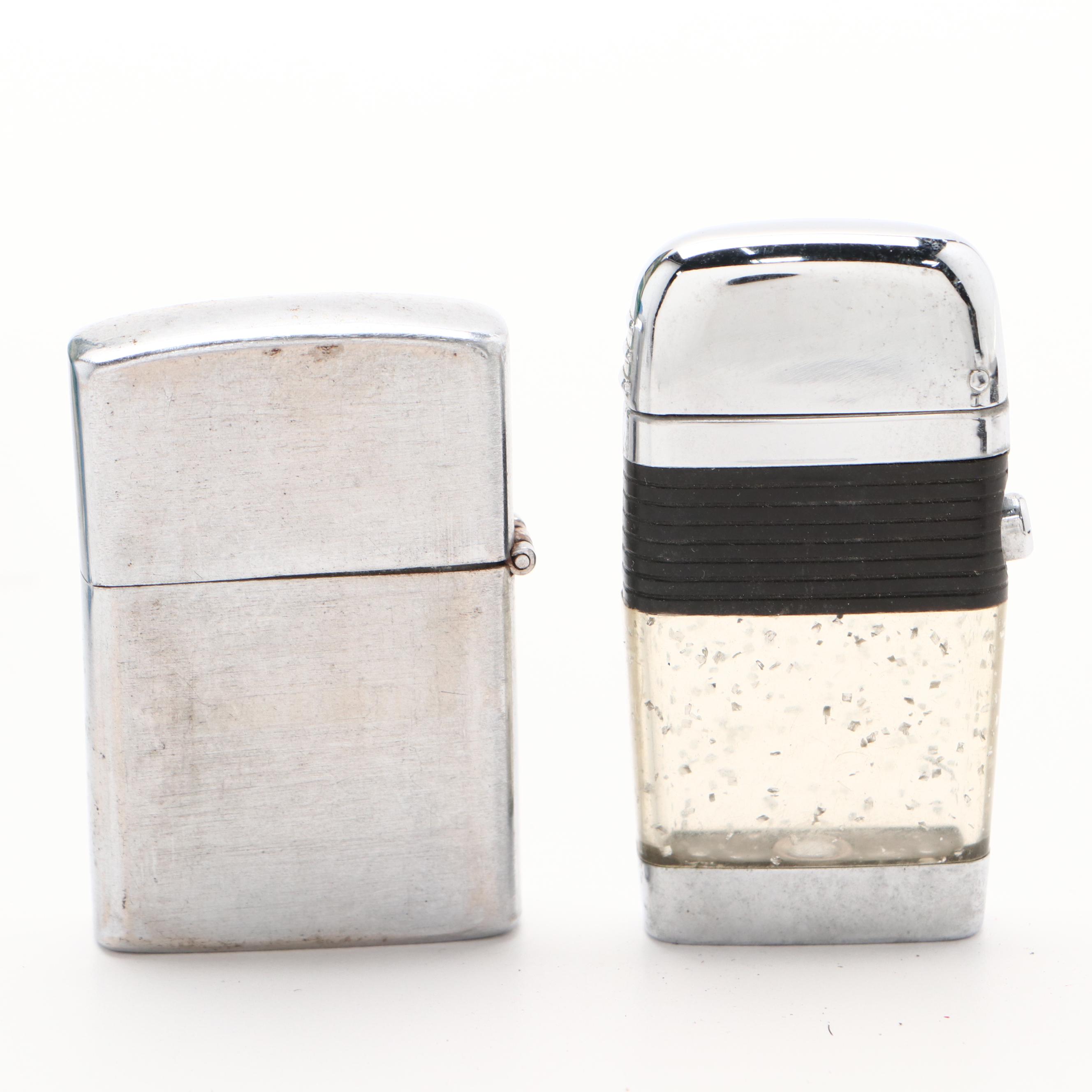 Kool Metal Cigarette Counter Display, Ashtray, with Lighters, Mid20th