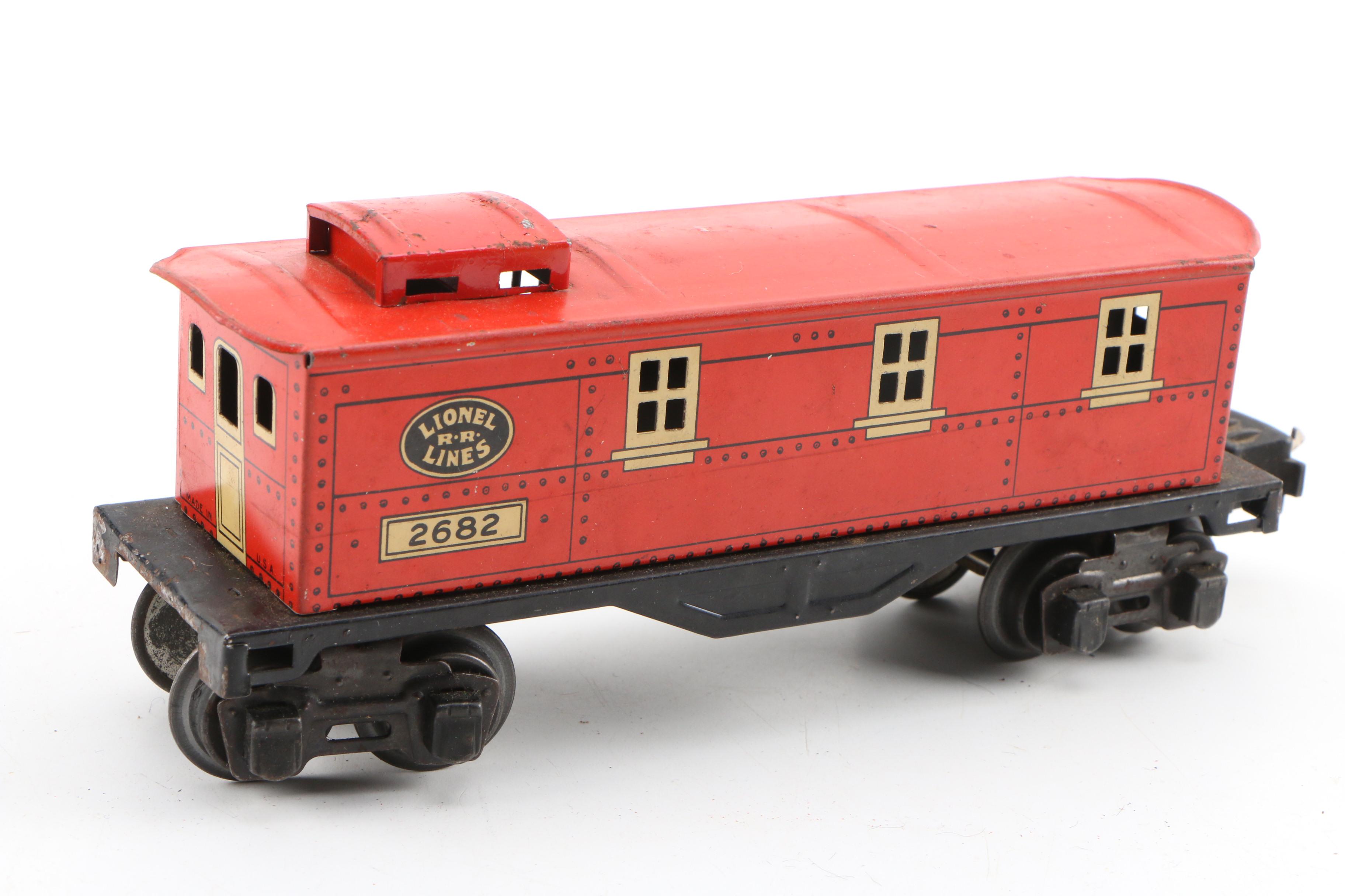 Lionel Metal and Tin Train Cars Including Shell Oil, Mid20th Century