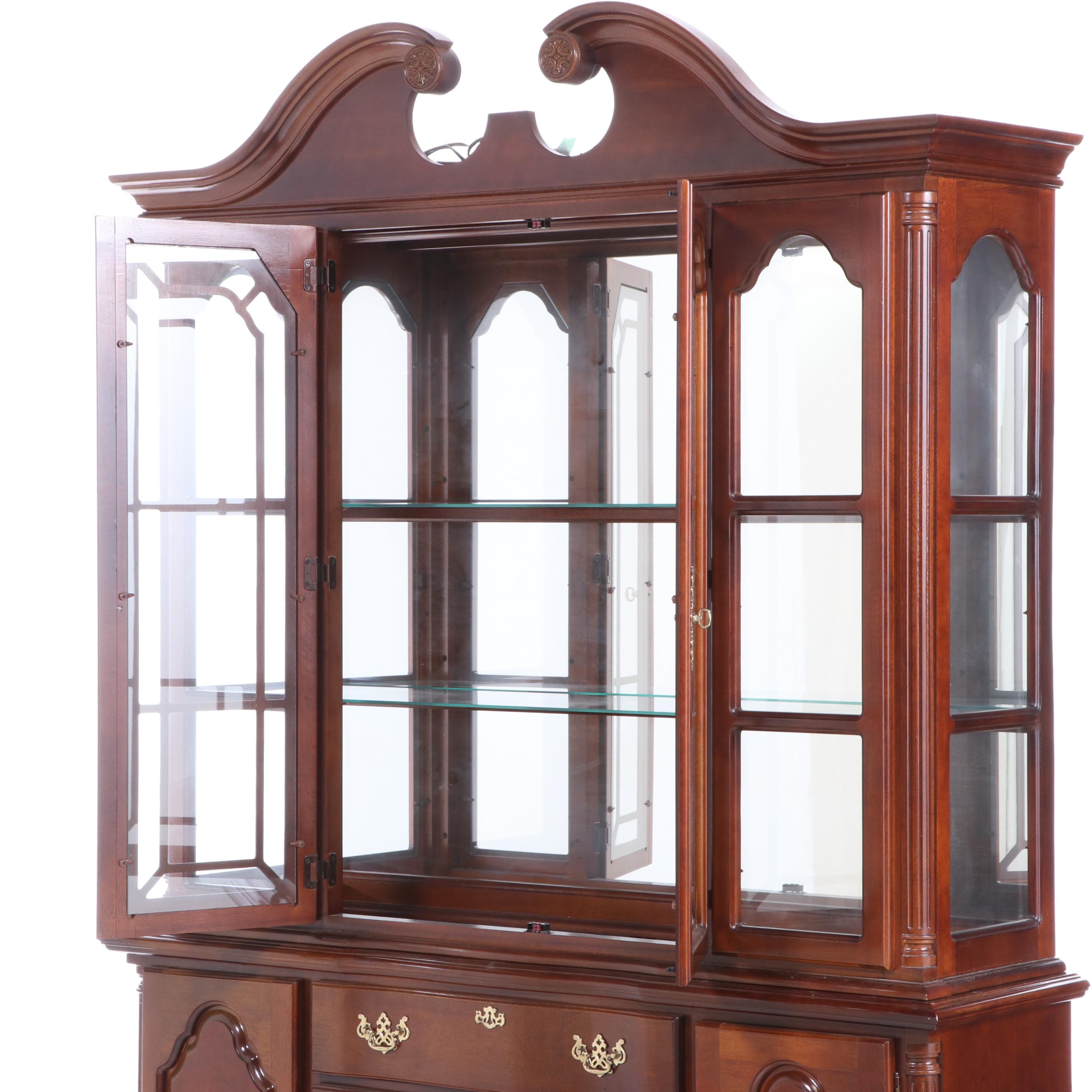 Lexington Furniture Federal Style Mahogany China Cabinet ...
