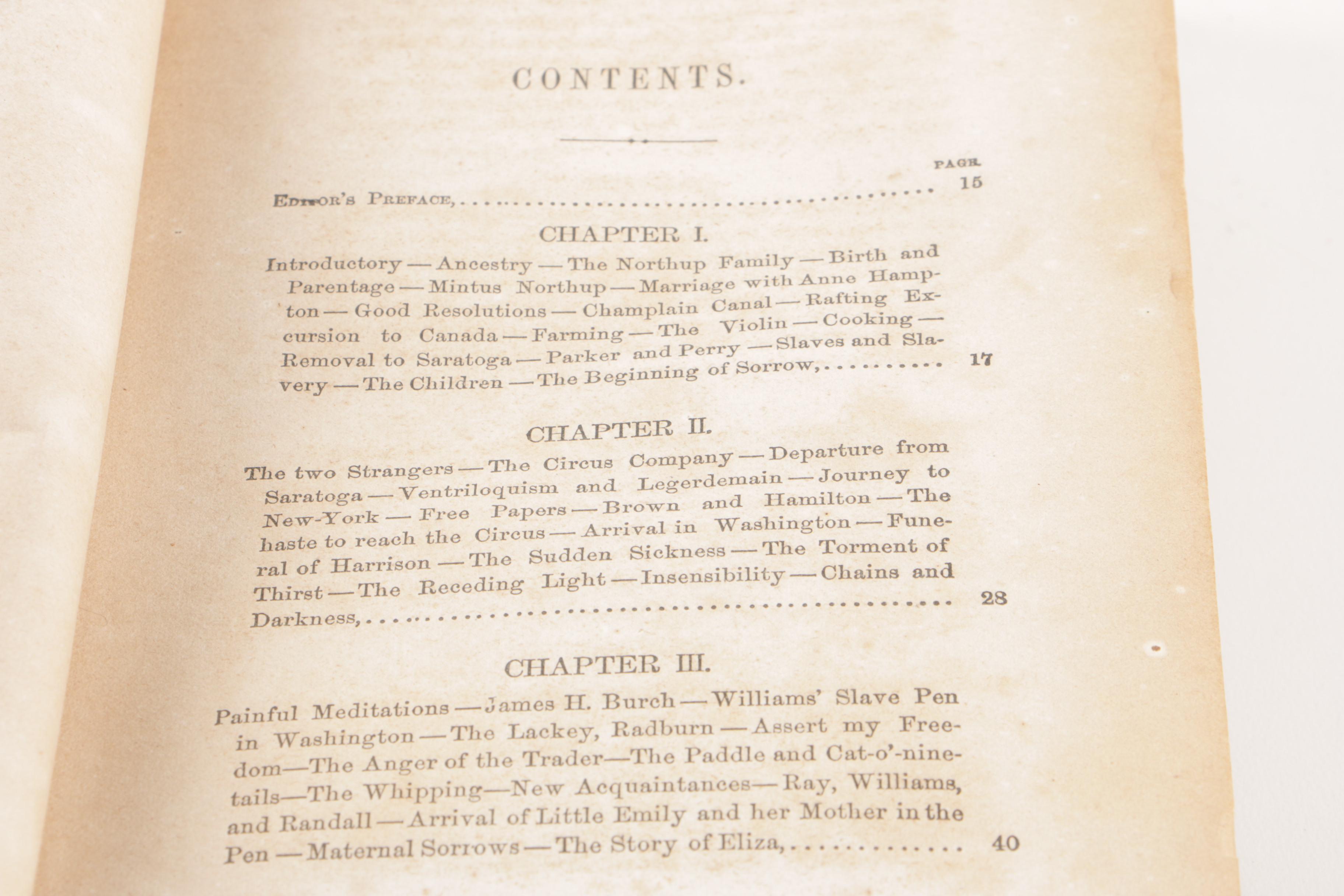 Early Printing "Twelve Years a Slave" by Solomon Northup ...