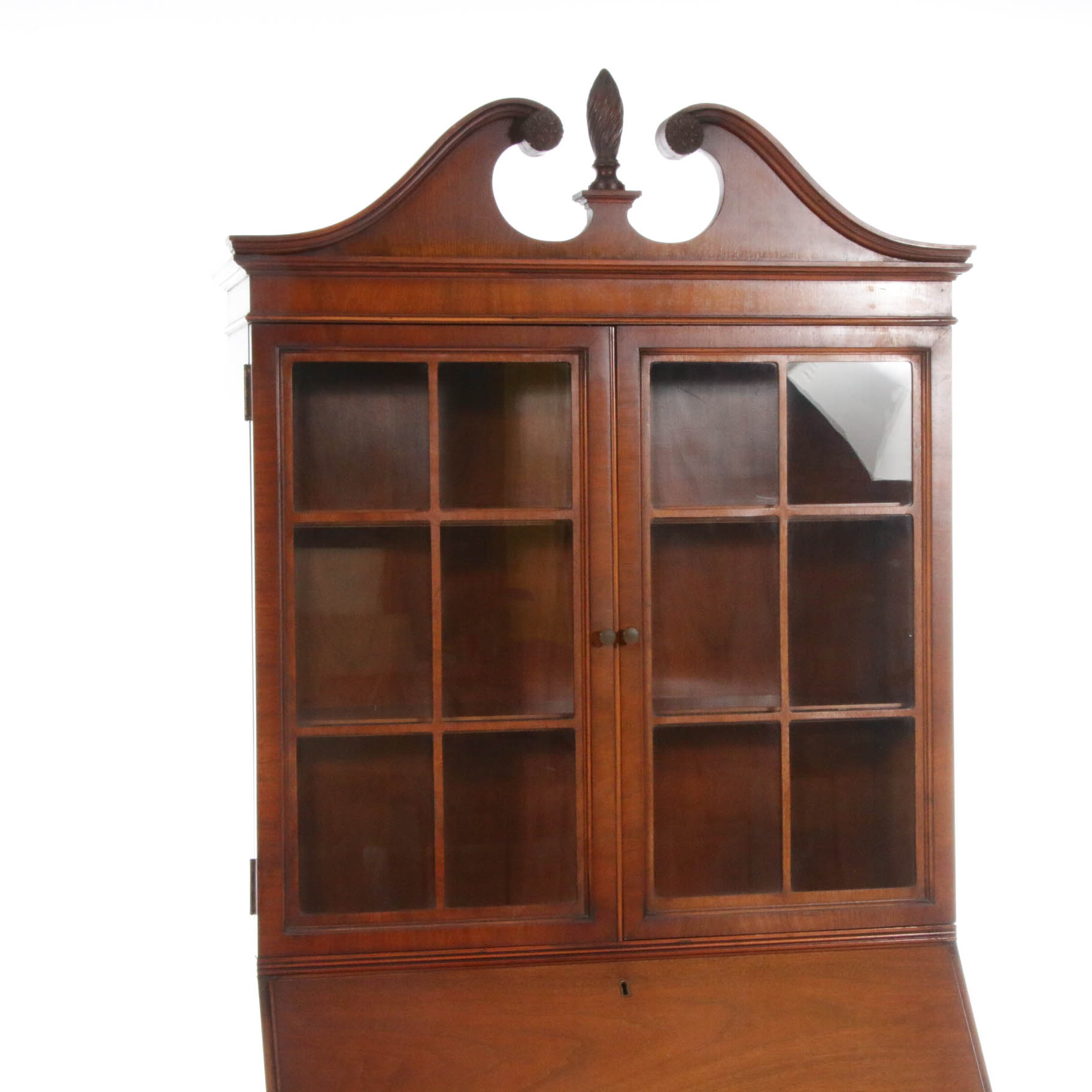 Flint & Horner Co. Federal Style Mahogany Secretary Bookcase EBTH