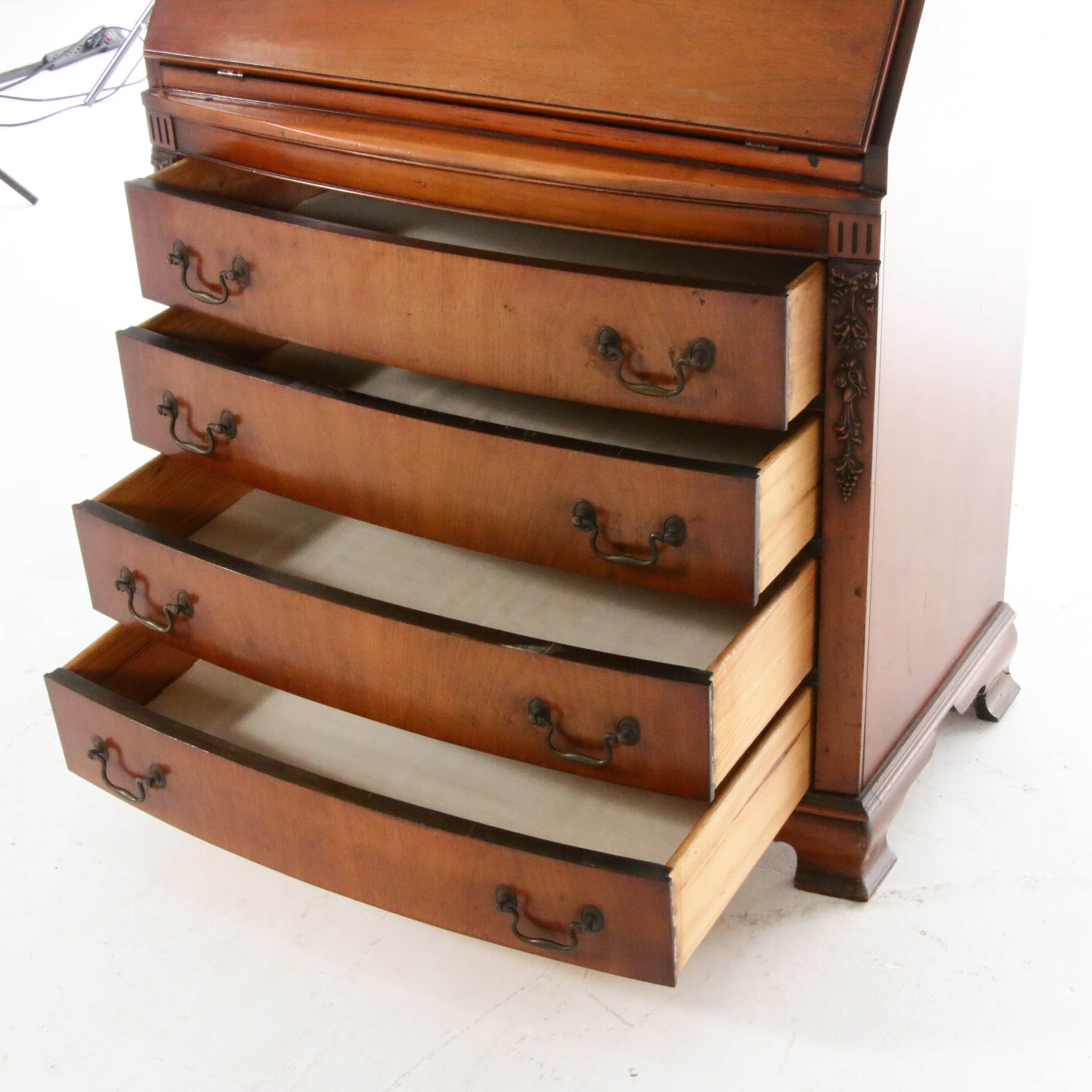 Flint & Horner Co. Federal Style Mahogany Secretary Bookcase EBTH