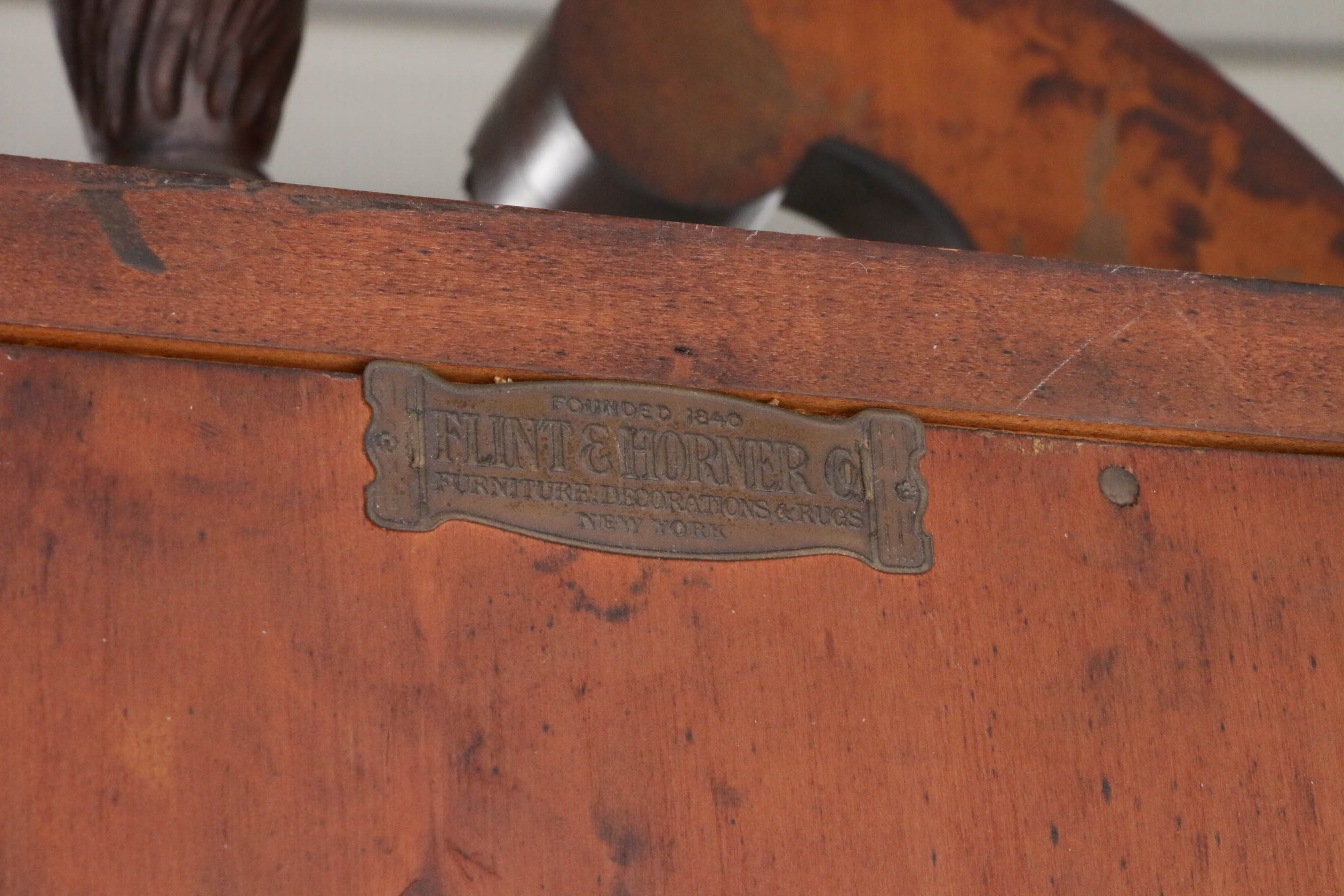 Flint & Horner Co. Federal Style Mahogany Secretary Bookcase EBTH