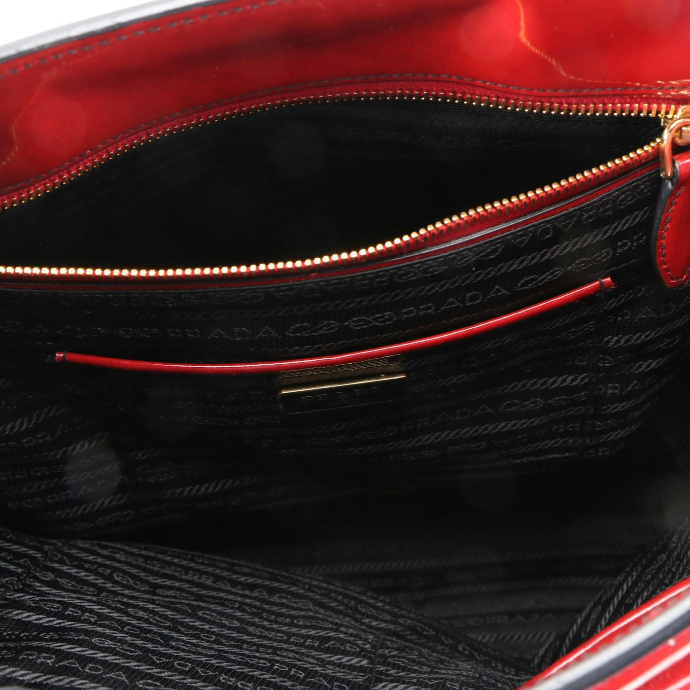 Prada Red Patent Leather Tote Handbag | EBTH