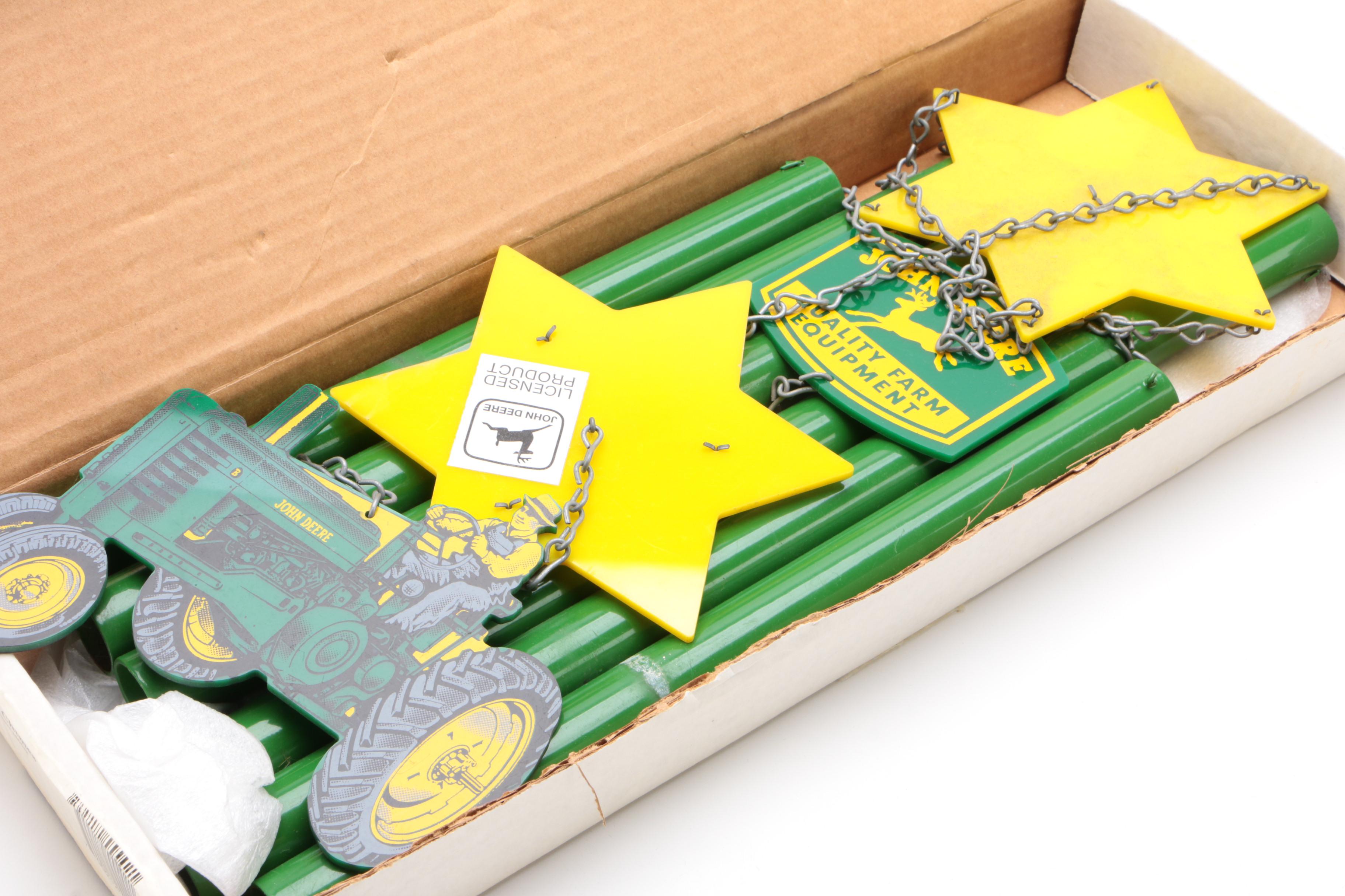 John Deere Wind Chime and Lowell Davis Foxfire Farm "Late Harvest" Figurine EBTH