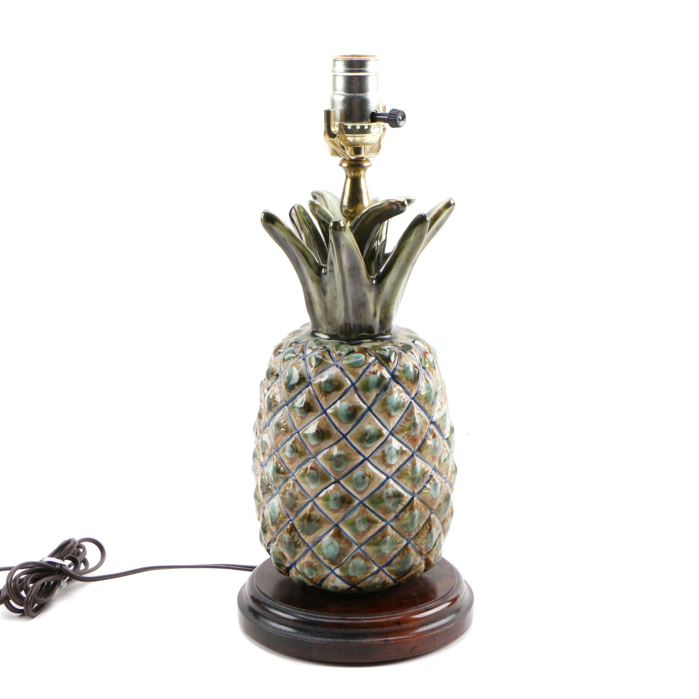 Contemporary Ceramic Pineapple Table Lamp Base EBTH
