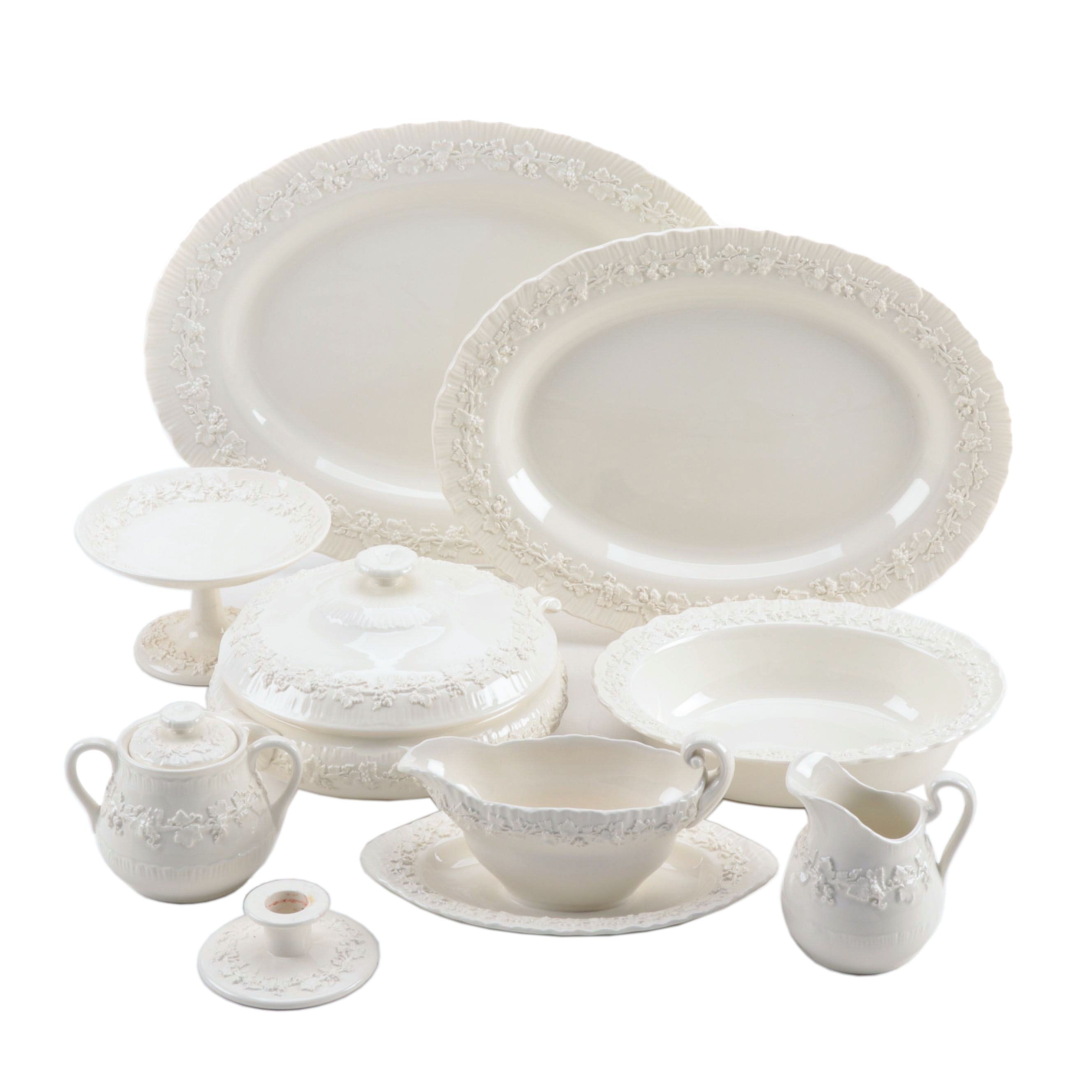 Wedgwood "Embossed Queensware" Serveware, 194075 EBTH