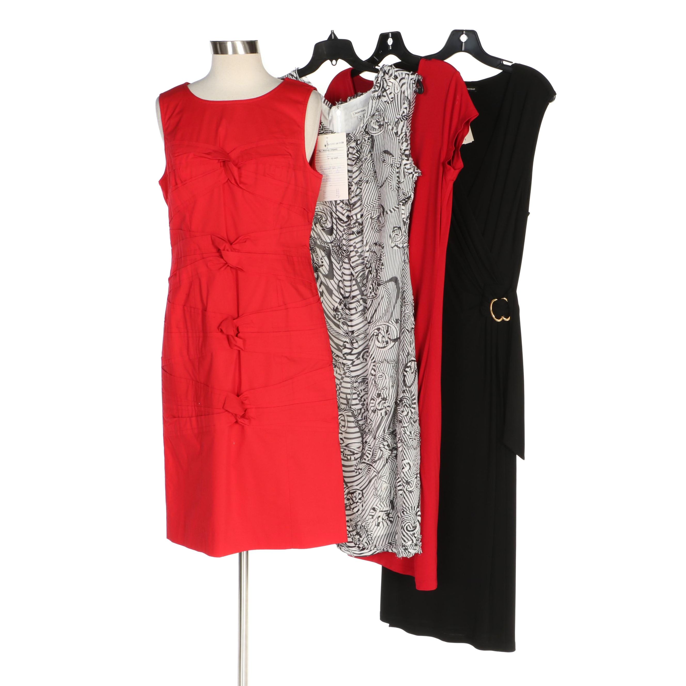 melrose sleeveless embellished fit & flare dress