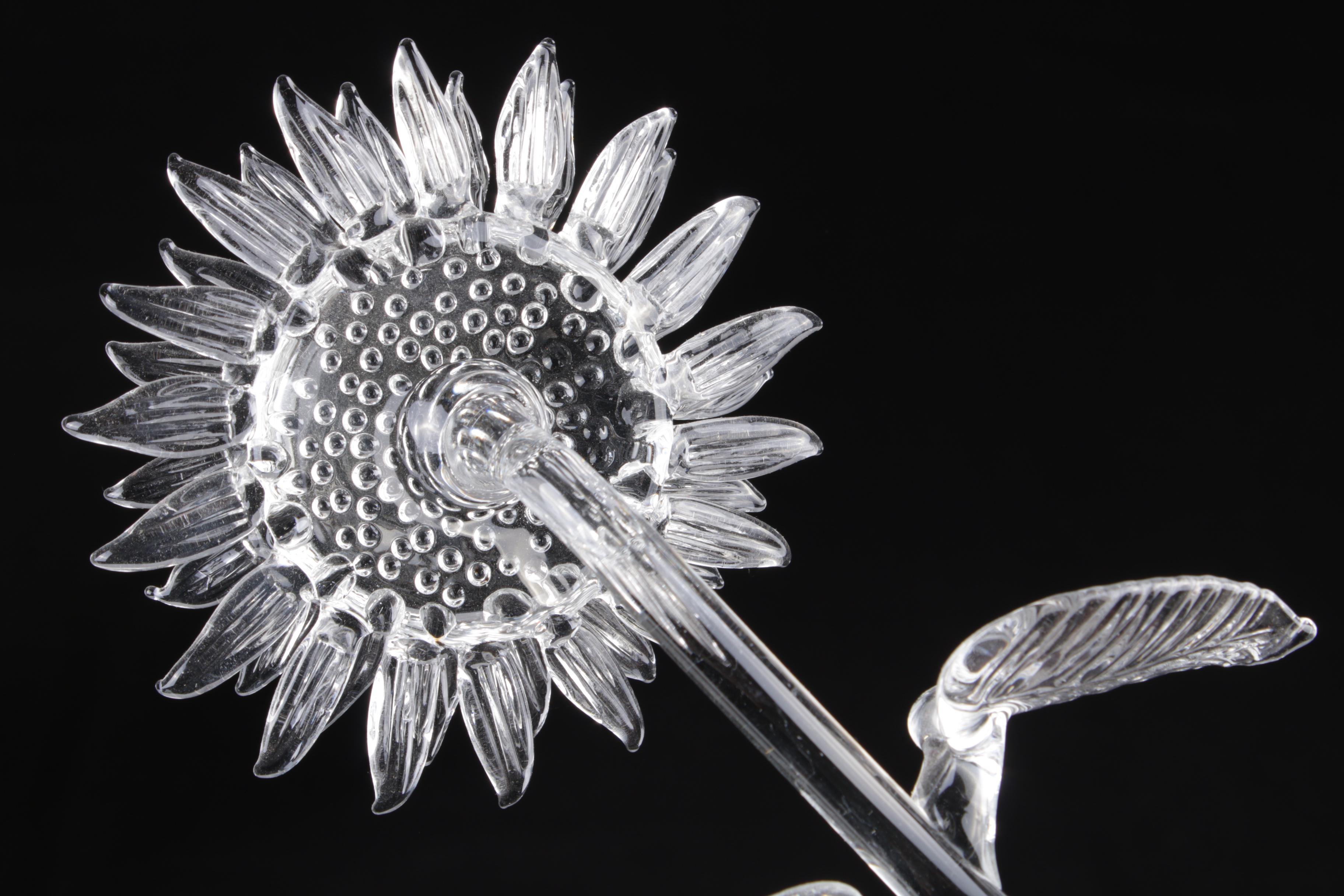 Waterford Crystal Sunflower Glass Flowers EBTH
