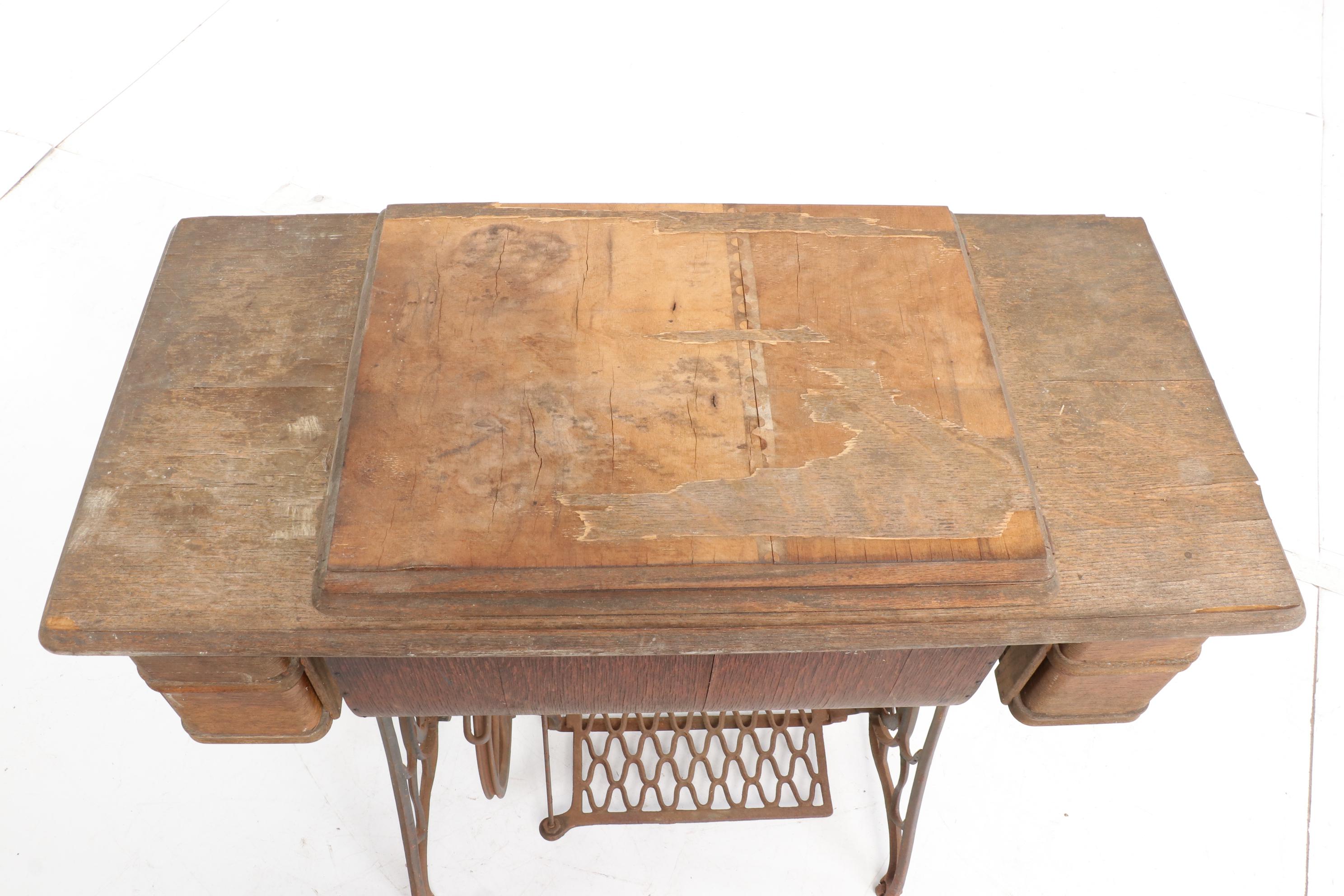 Singer Manufacturing Co. Cast Iron Treadle Bases with Early