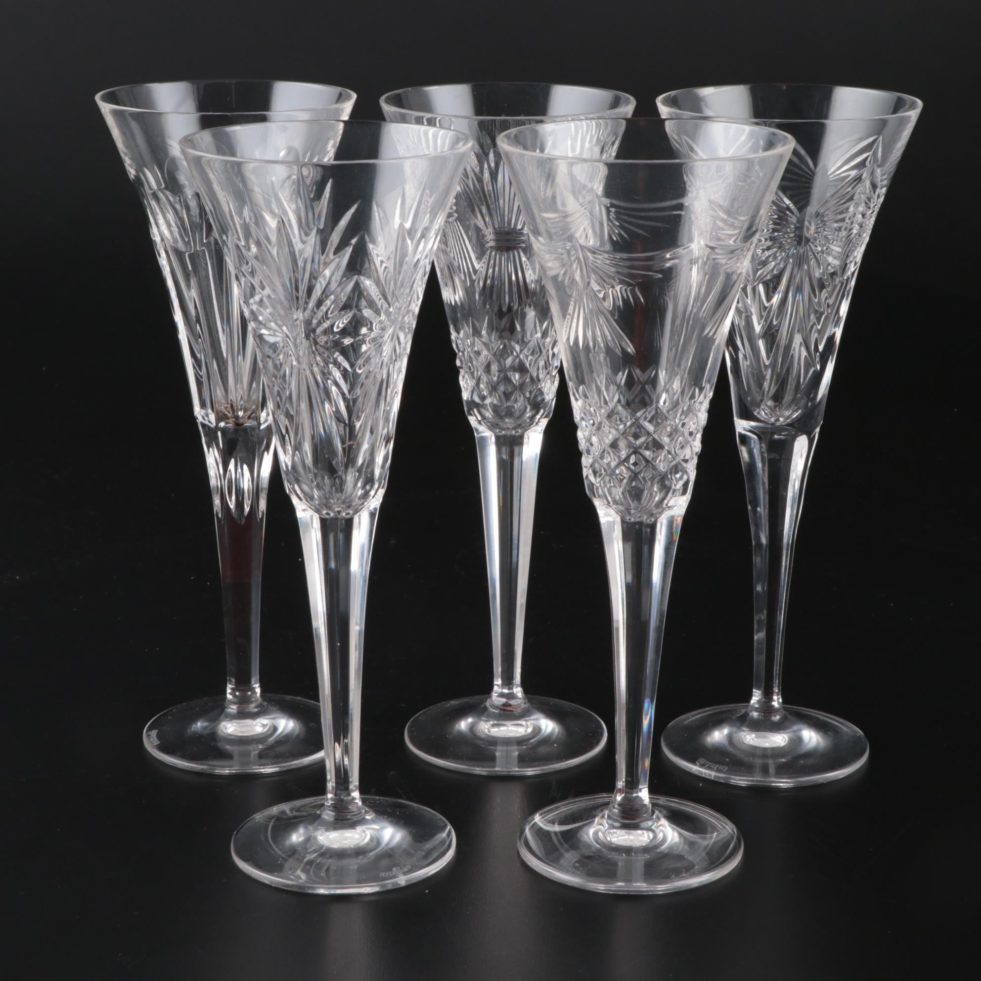 Waterford Crystal Millennium Series Champagne Flutes, 19962005 EBTH