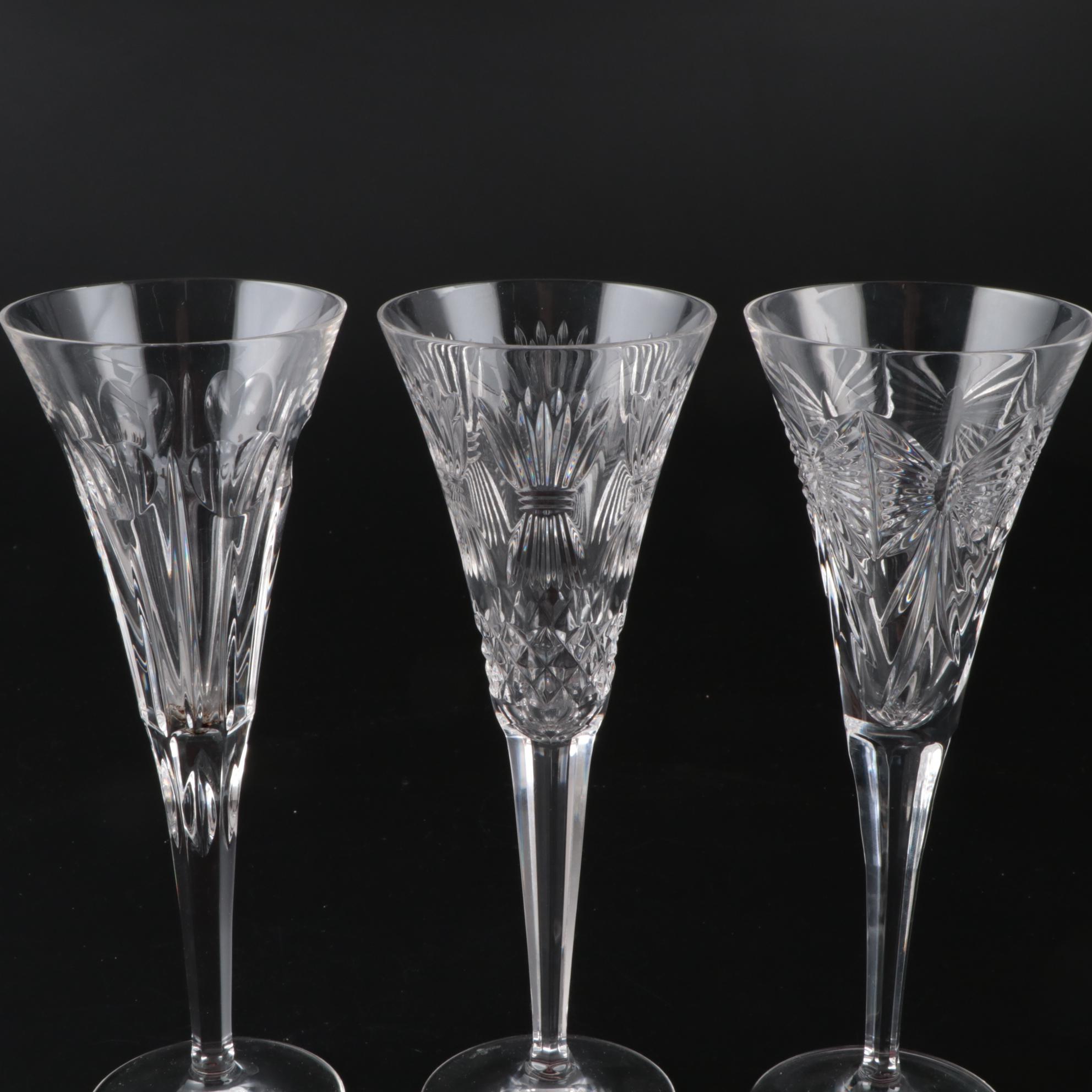 Waterford Crystal Millennium Series Champagne Flutes, 19962005 EBTH