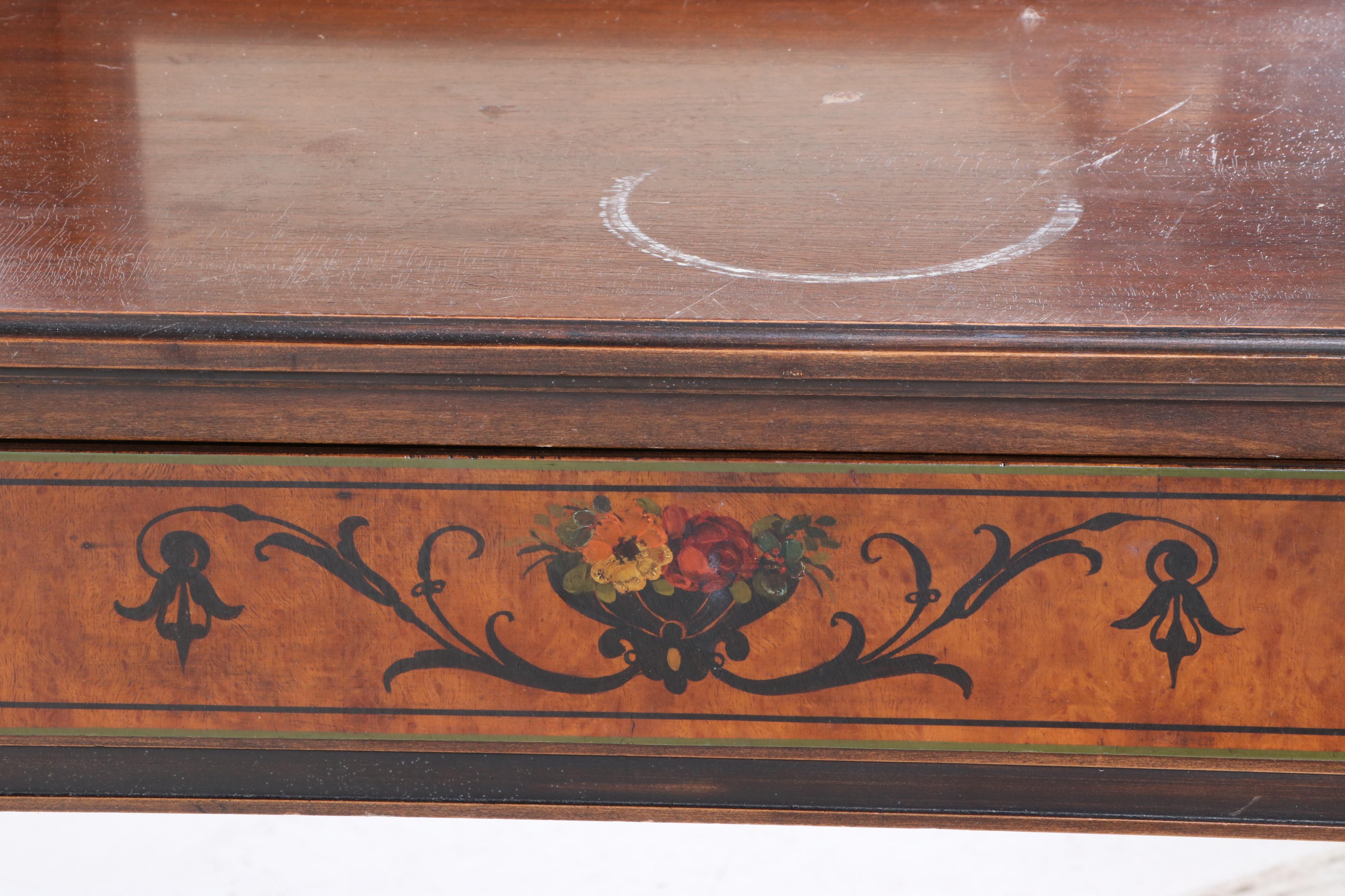 Sligh Furniture Co. FloralPainted Hardwood Dressing Table EBTH