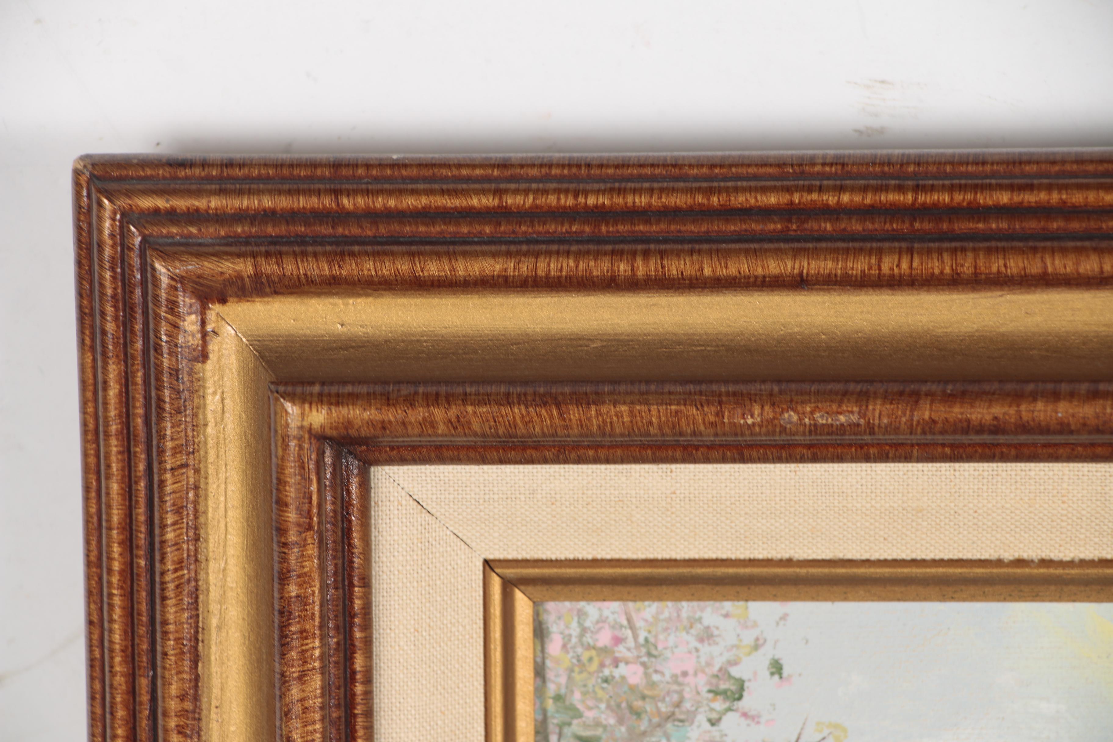 Ray Gibson Impressionist Style Oil Painting of Figures at Shore EBTH