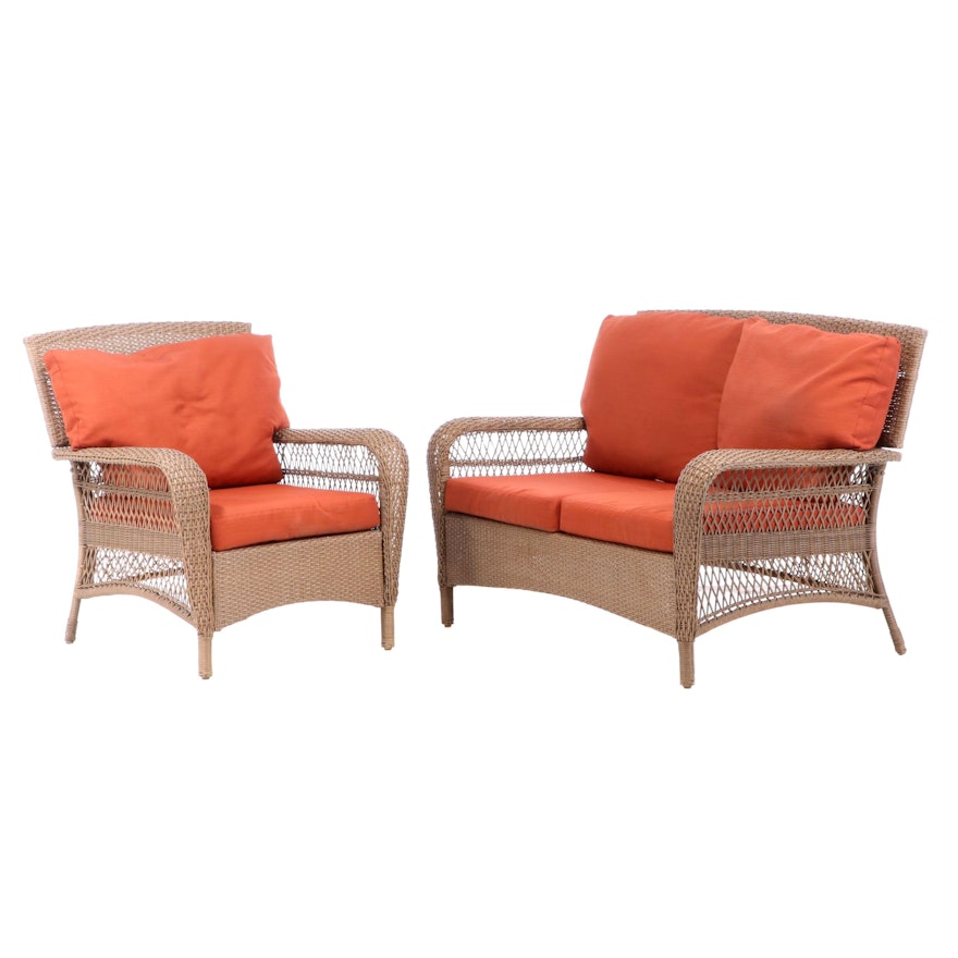 Martha Stewart Living All-Weather Wicker "Charlottetown ... Martha Stewart Living All-Weather Wicker "Charlottetown ... on Martha Living Wicker Patio Set id=40107