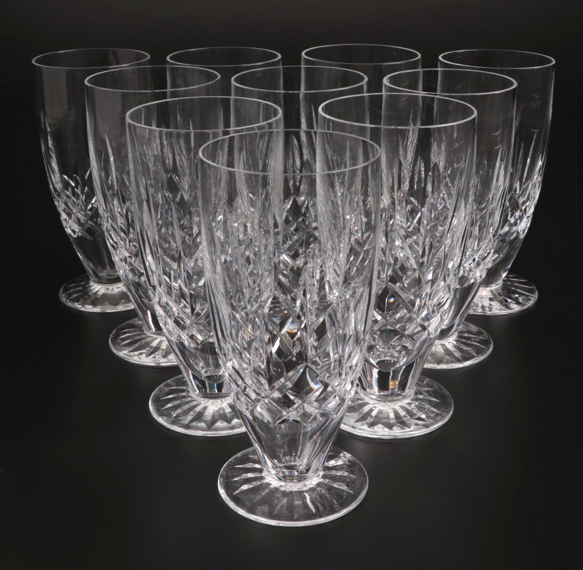 Waterford Crystal "Lismore" Iced Tea Glasses EBTH