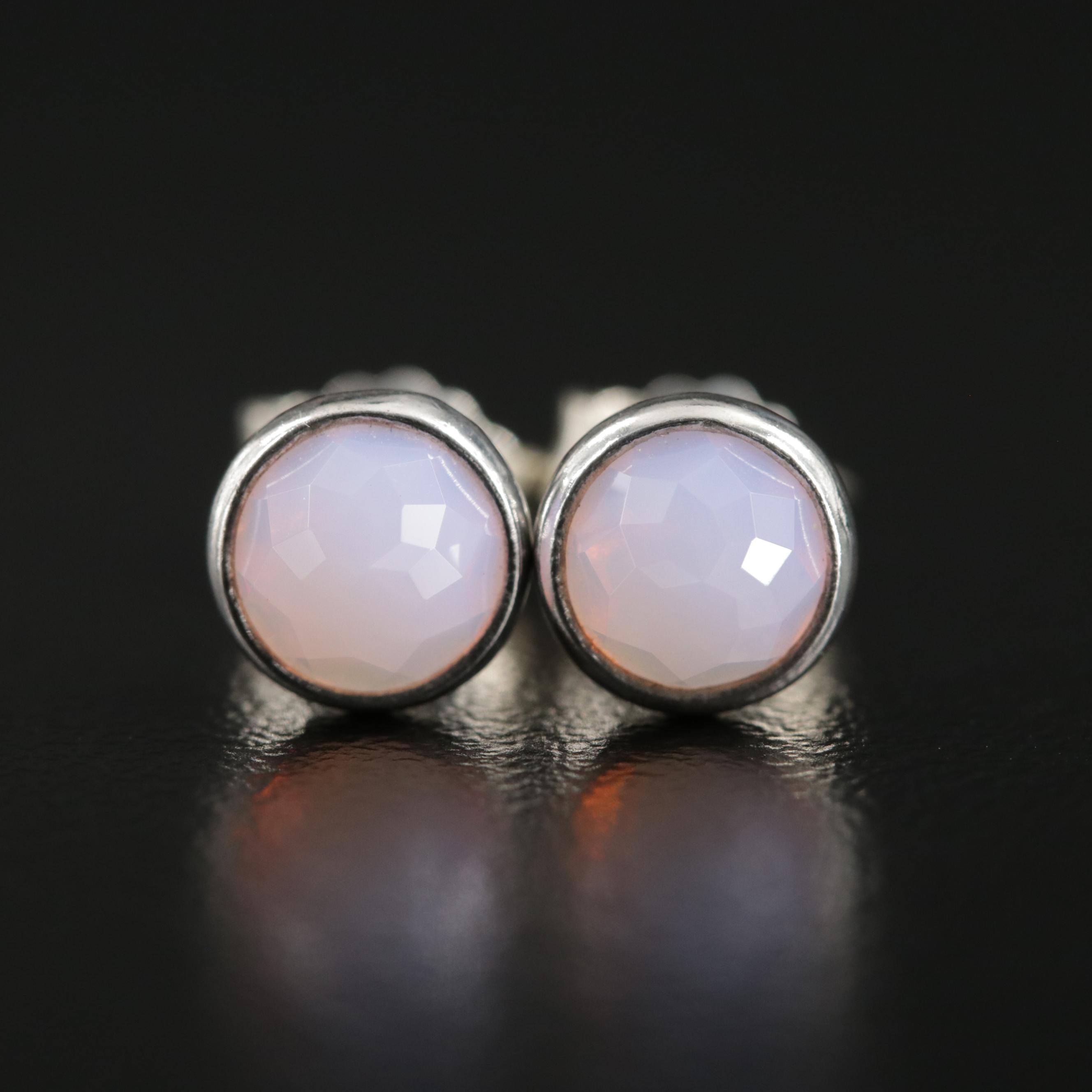 pandora opal stud earrings