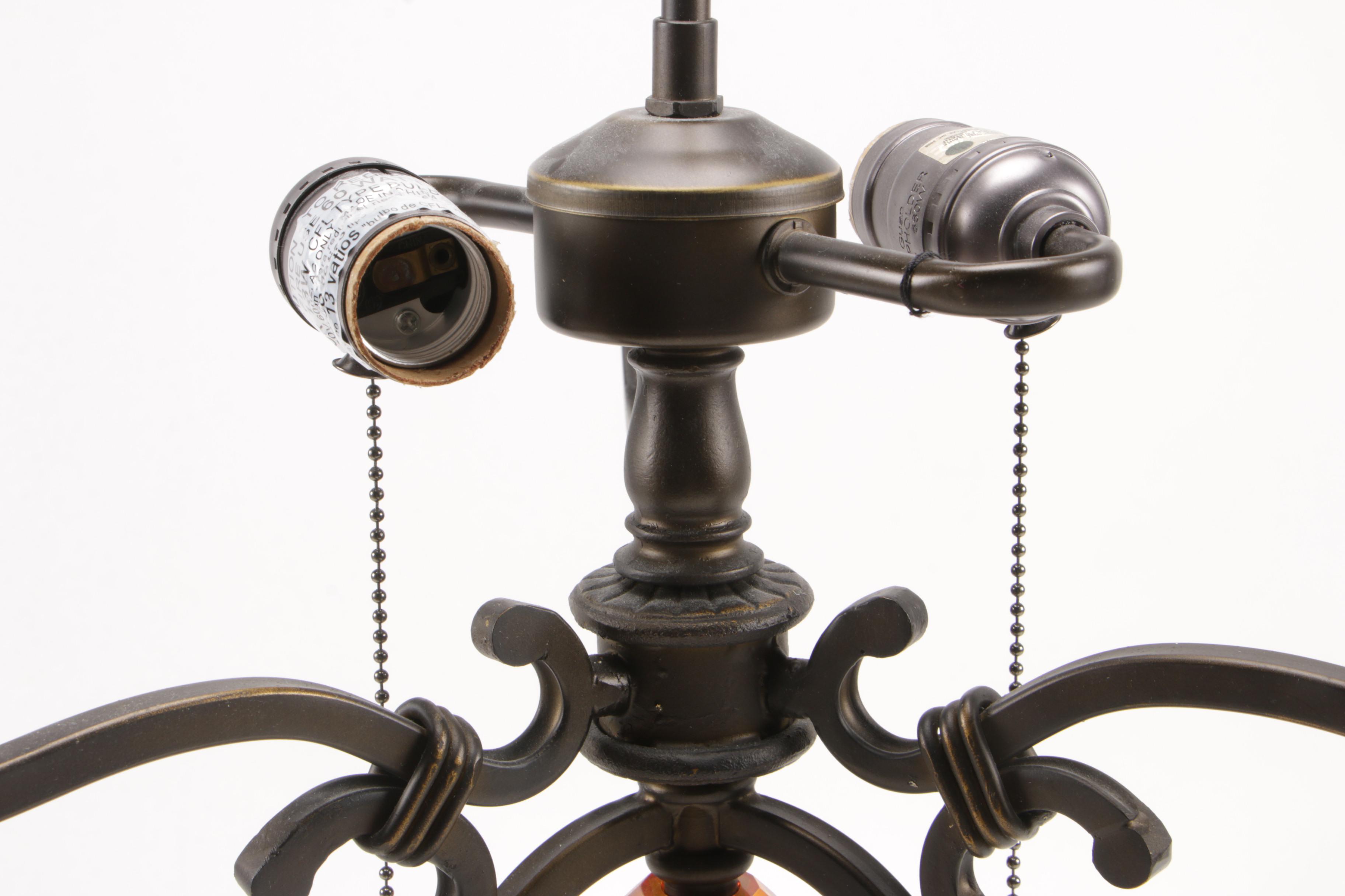 Antiques Roadshow by Dale Tiffany Table Lamp with Dragonfly Stained