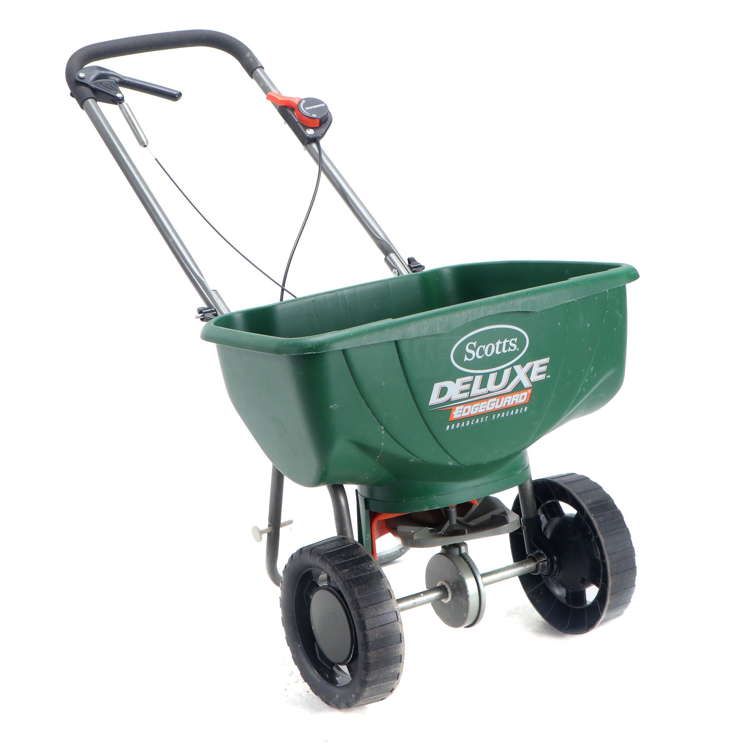 Scotts Deluxe EdgeGuard Broadcast Fertilizer and Seed Spreader EBTH